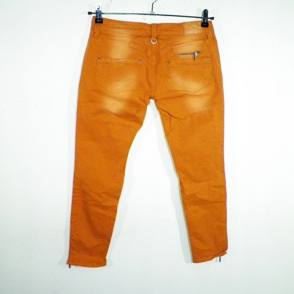 Jean Femme Orange FREEMAN T PORTER Taille Estimée 36. Bon état -  reconditionné disponible sur Label Emmaüs