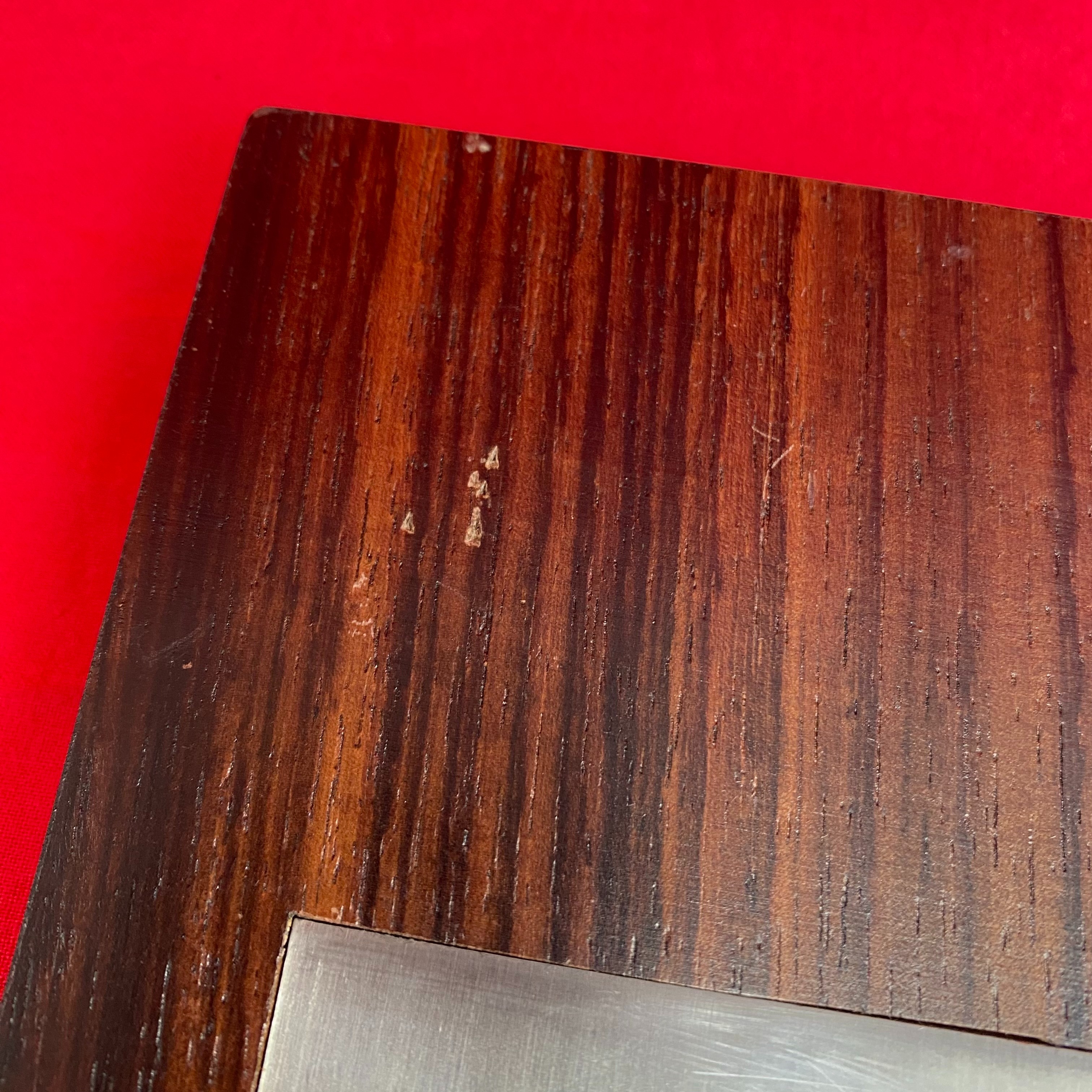 Set de bar vintage Mid-Century en Palissandre et acier inoxydable Année 60/70 Bon état - Vue 13 - 