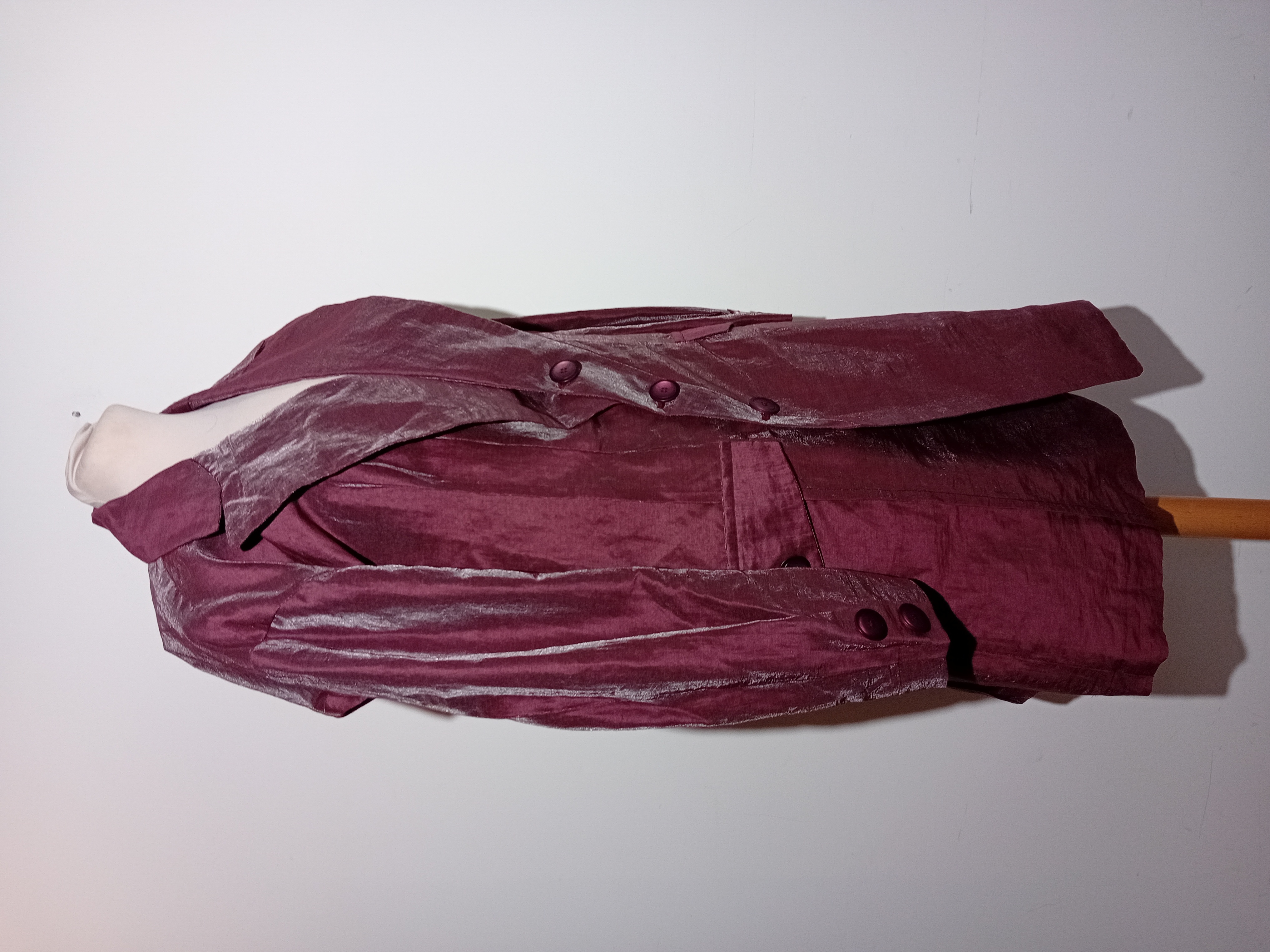 Veste Blazer Femme Prune Effet Froissé M (T4639)  - Vue 7 - 