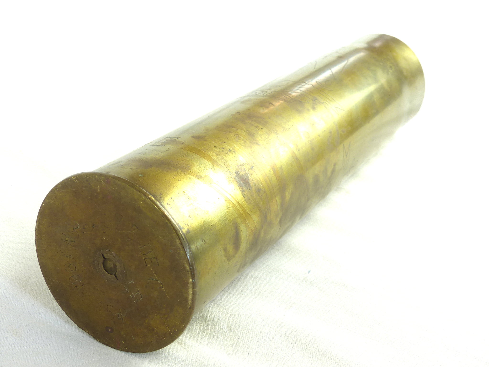 Douille d'artillerie décorée de 1916 Très bon état - Vue 9 - 