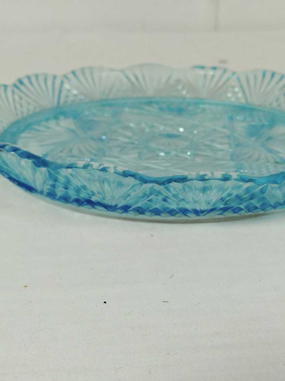 Assiette en verre ouraline (densité moyenne). - Photo 4