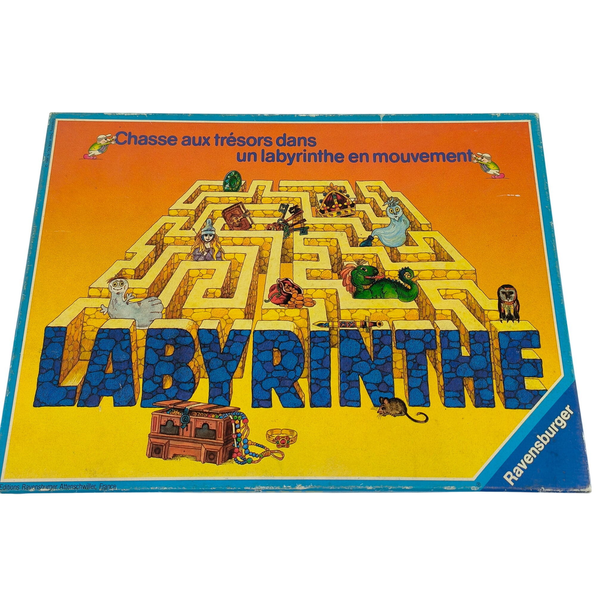 Jeu de société-Labyrinthe-vintage-Ravensburger-1986-à partir de 8 ans  -  reconditionné disponible sur Label Emmaüs
