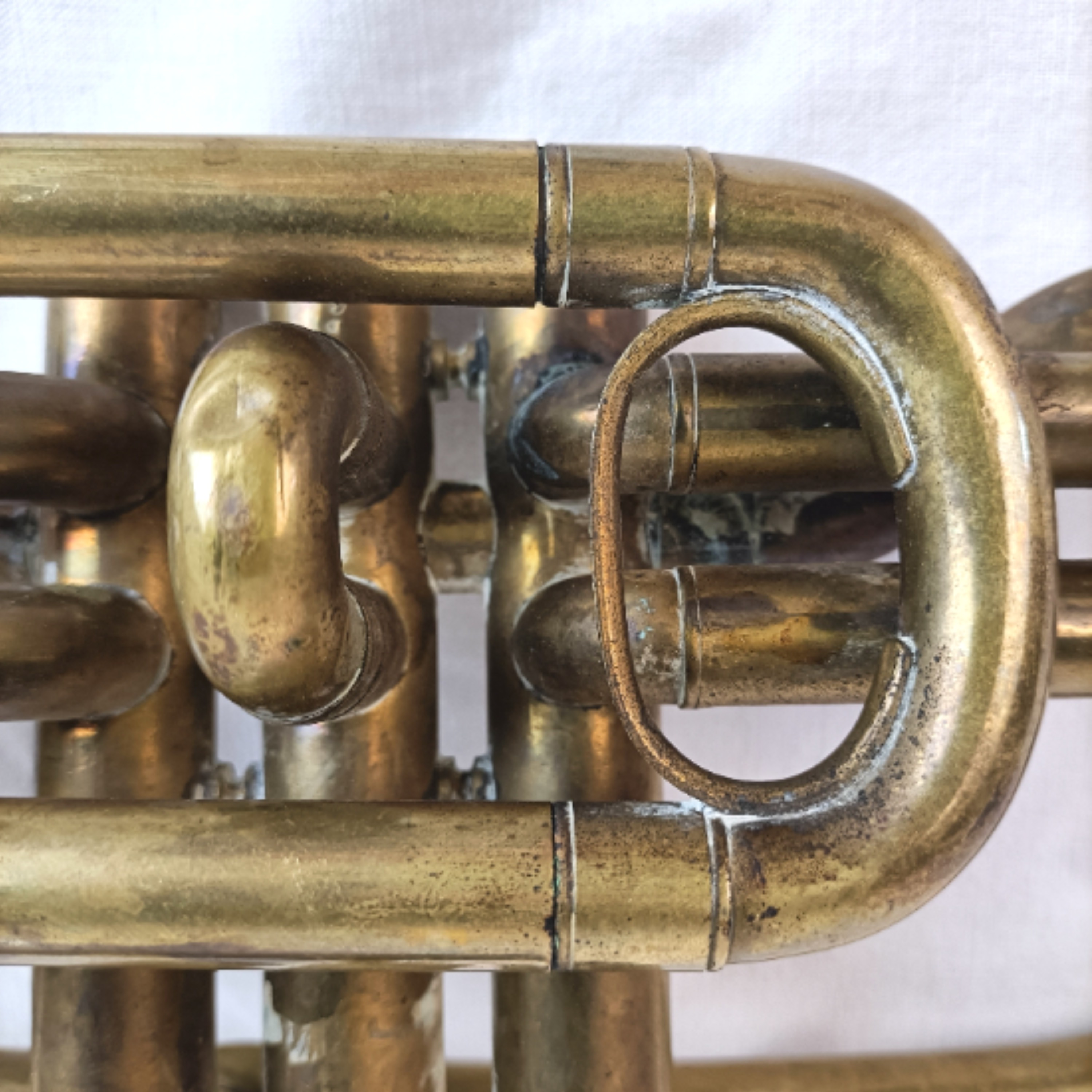 Ancienne Trompette Couesnon et Cie à restaurer - État correct - Photo 17