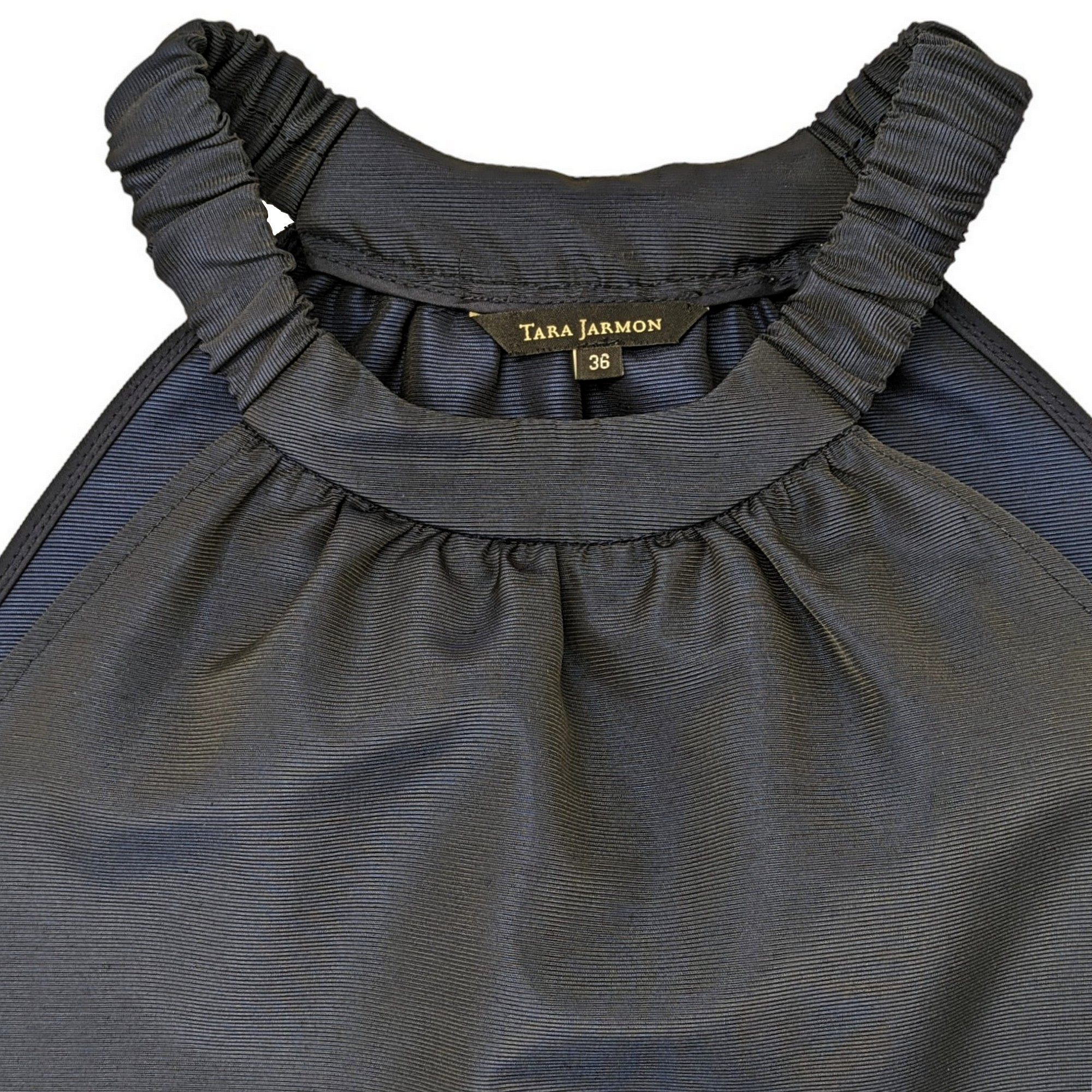 Robe Tara Jarmon T 36 en ottoman bleu nuit Idéal Soirée cocktail - Photo 1