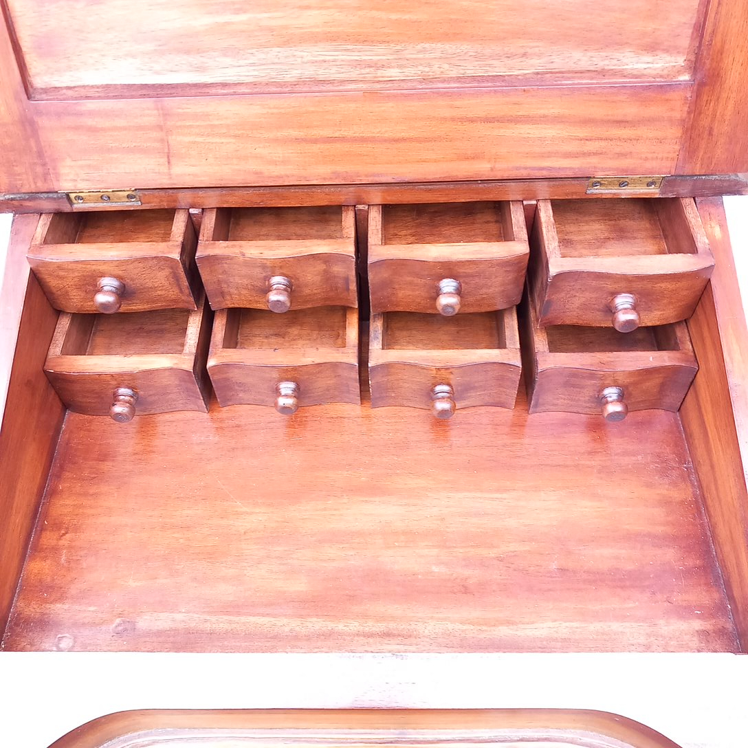 Secrétaire, bureau en acajou style Davenport - État correct - Photo 14