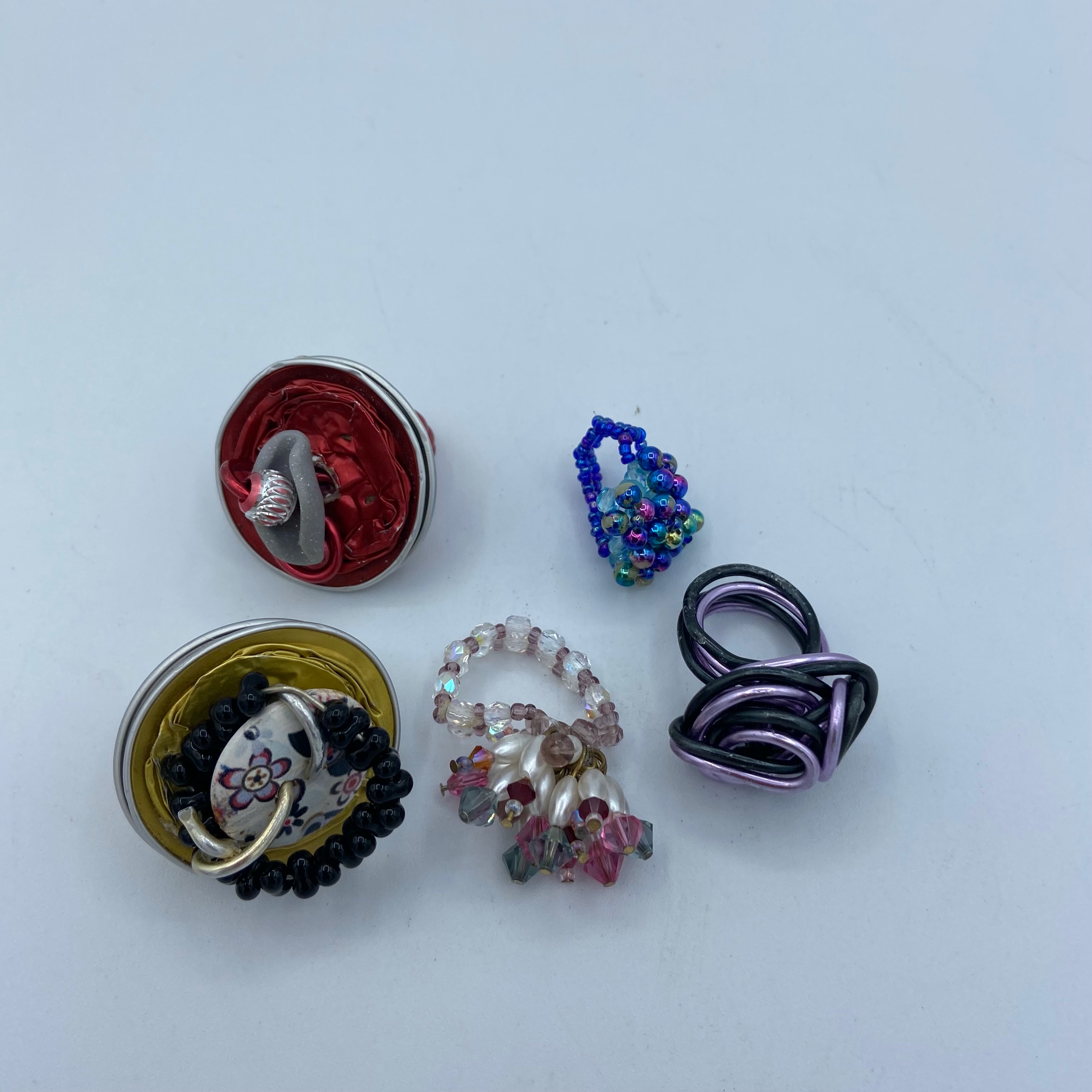 Lot de bagues artisanales  - Vue 2 - 