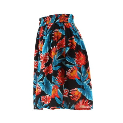 Jupe noire imprimée fleurs - Femme - Tissaia - Taille 42 - Photo 2