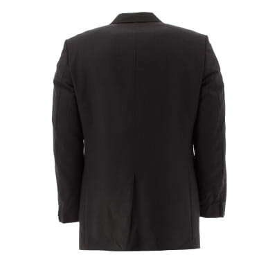 Voir photo 2 de Veste noire à rayures - Homme - Pierre Clarence - Taille 50 Veste noire à rayures - Homme - Pierre Clarence - Taille 50 Très bon état - Vue 2 -
