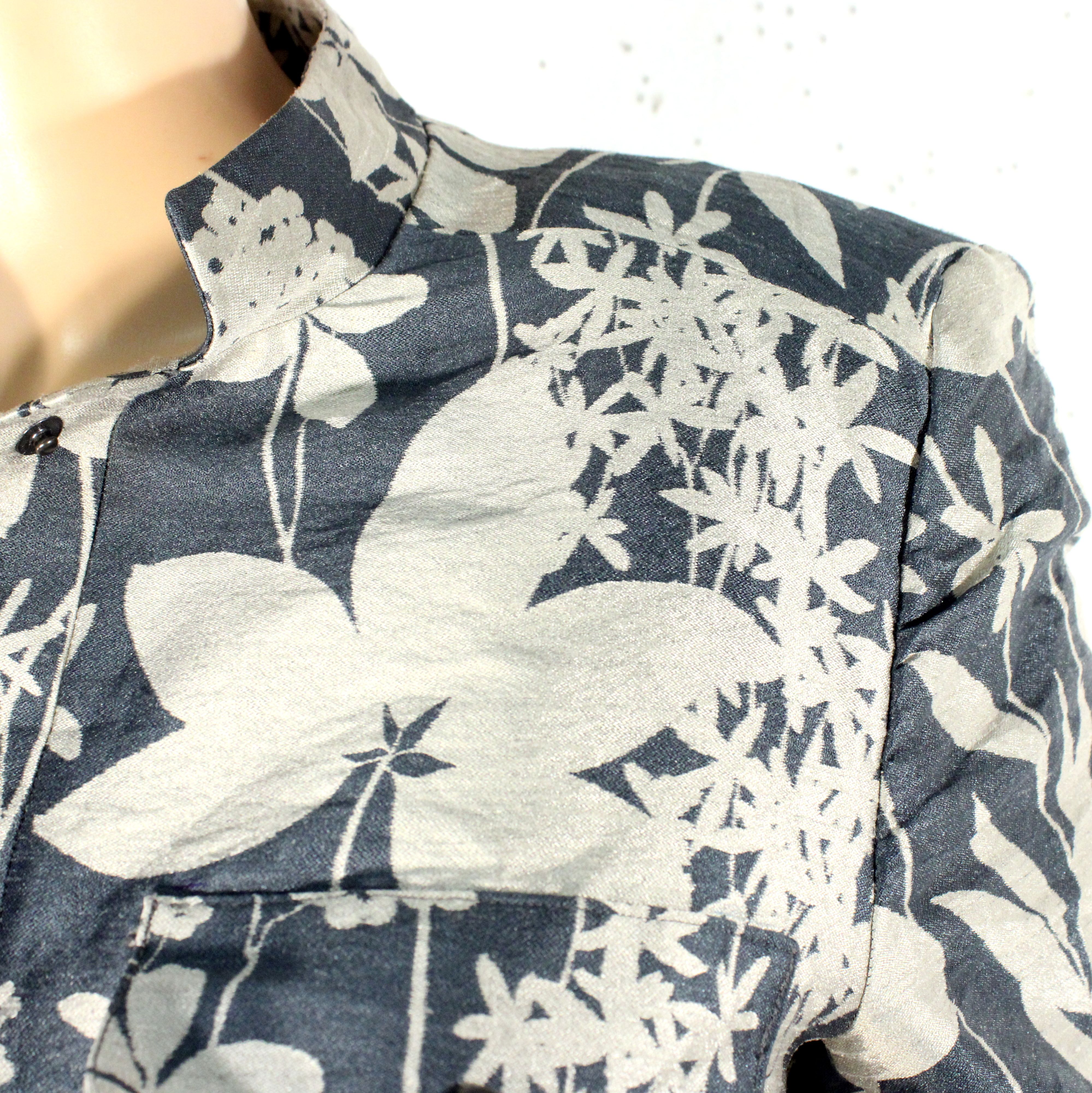 Veste Femme Grise & Beige MADE IN CHEZ MOI Taille Estimée M /L - Photo 4