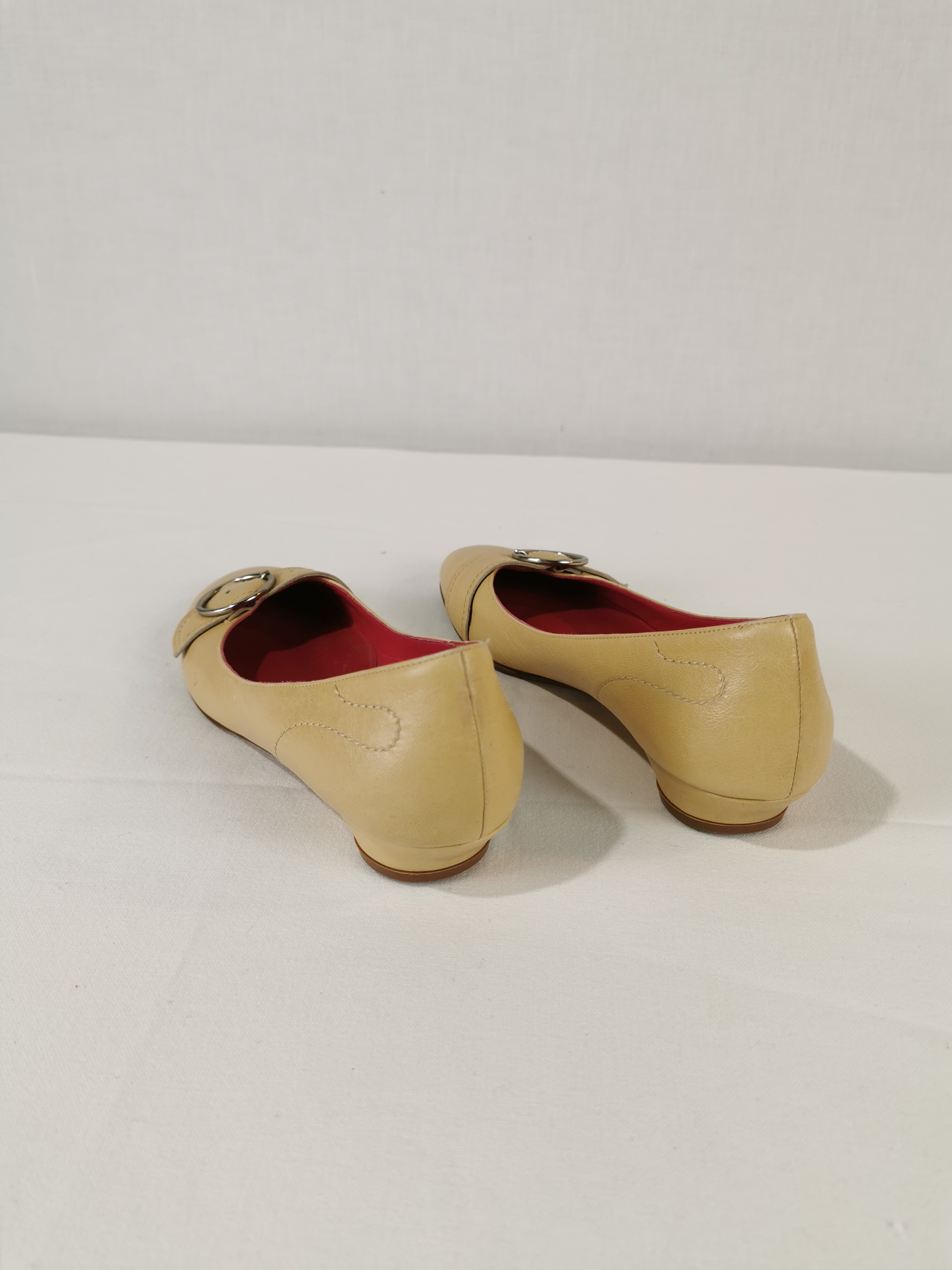 Ballerines beige - Manfield - taille 36 1/2 État correct - Vue 2 - 