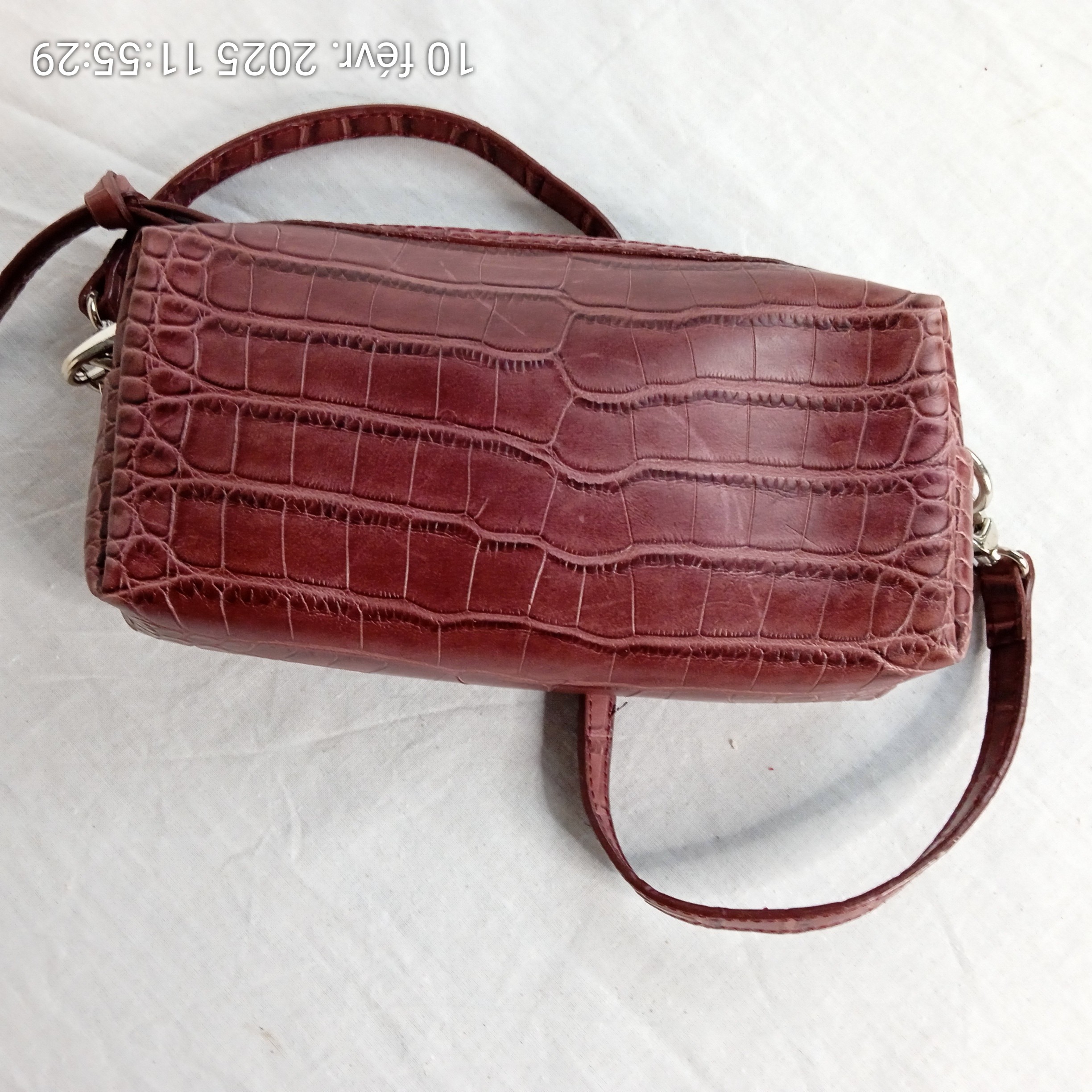 Petite sac bandoulière imitation croco MORGAN - Photo 1