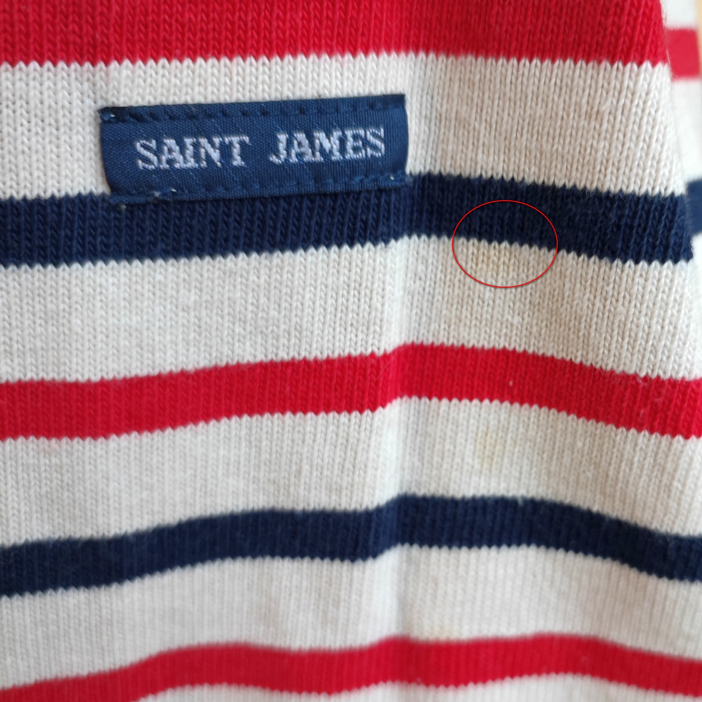 SAINT JAMES - Pull style marinière vintage - L - Femme - État correct - Photo 6