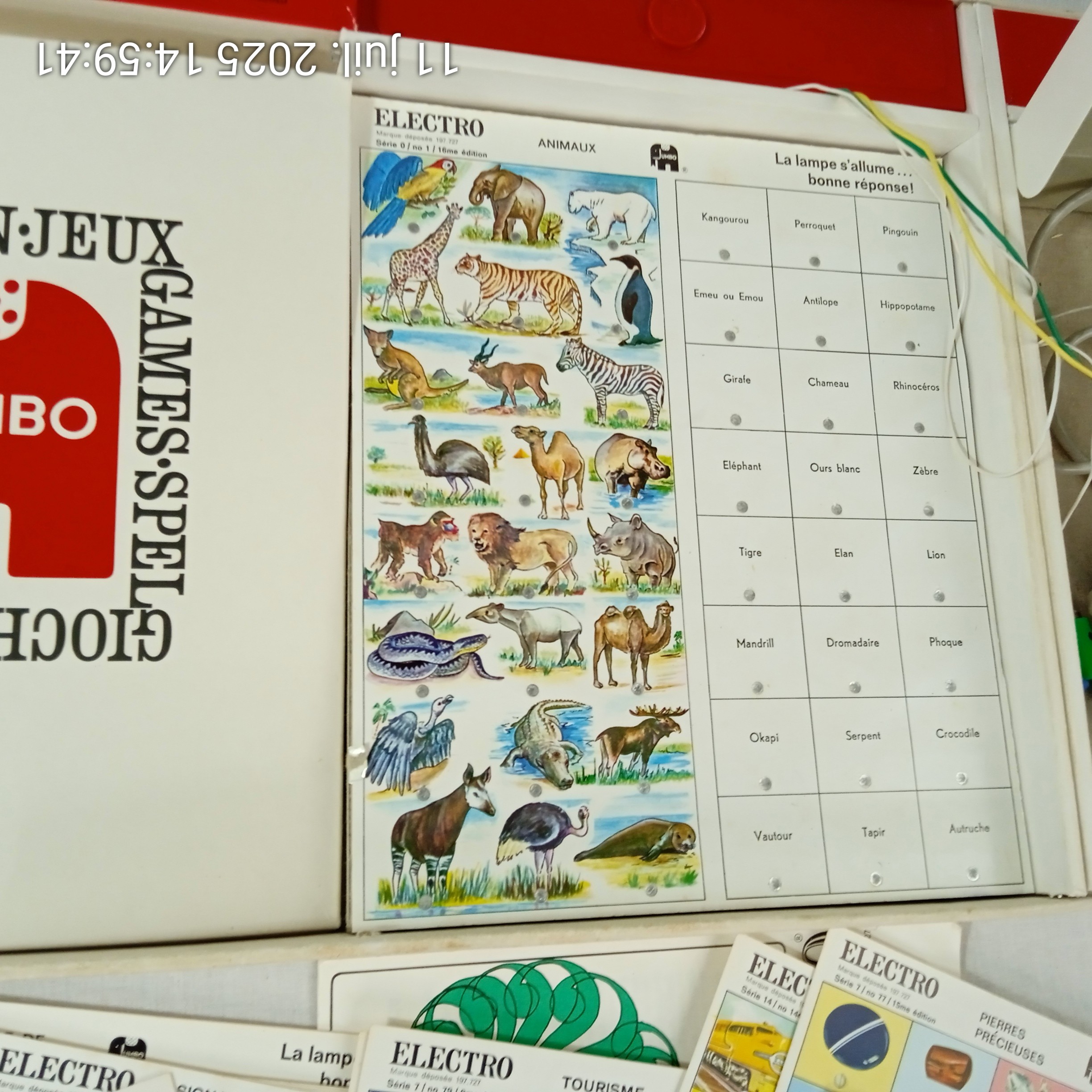 Jeu éducatif Ancien ELECTRO 696 Questions Réponses - Jouet Des Années 1950/60 - Occasion