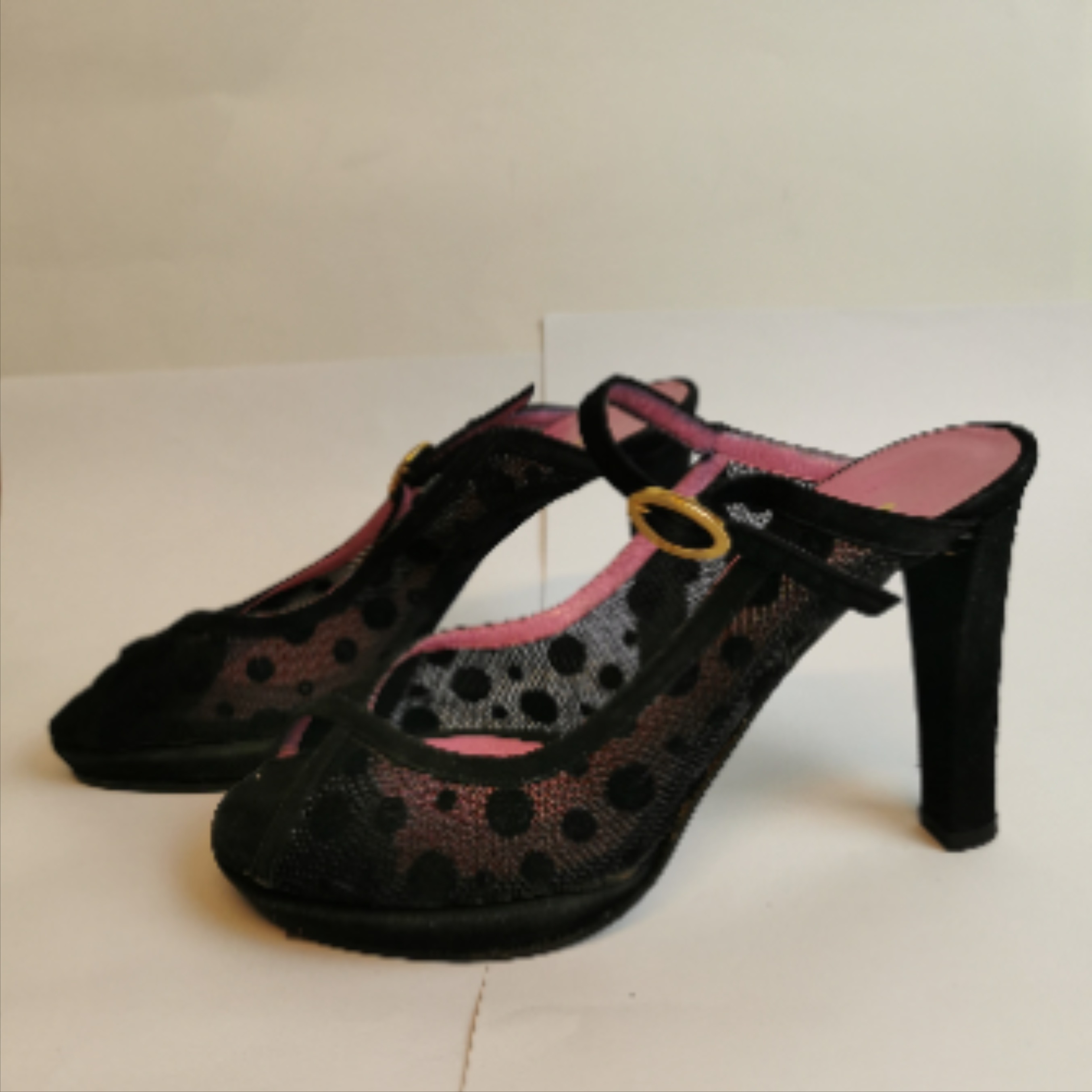 Escarpin SONIA RYKIEL 37 noir & rose persan - Photo 3