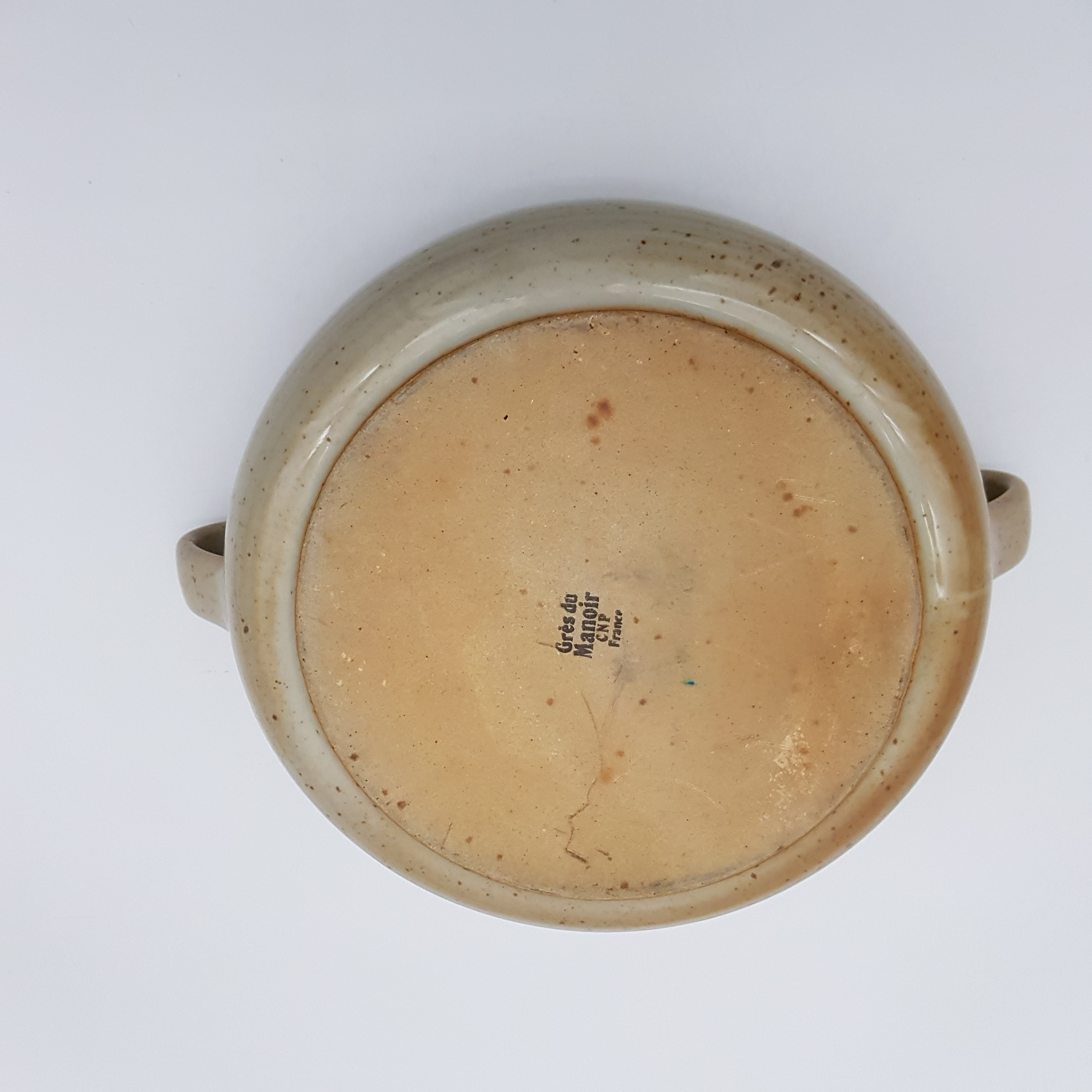 Soupière en grès moucheté, Grès du Manoir CNP France Bon état - Vue 4 - 
