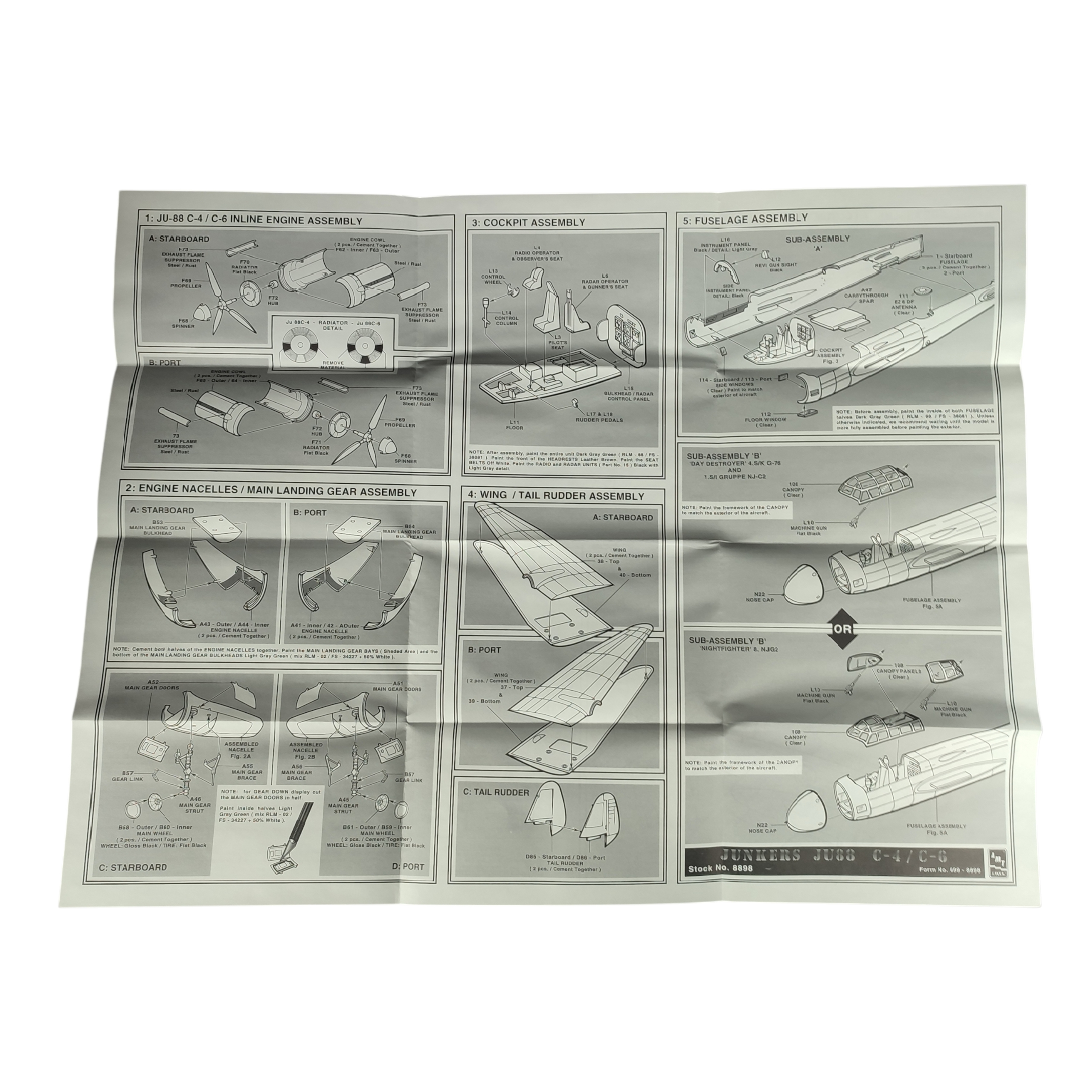 Maquette 1/72 Wings Aviation Collection, Modèle "Junkers Ju 88 C-4/C-6" Complet Bon état - Vue 5 - 