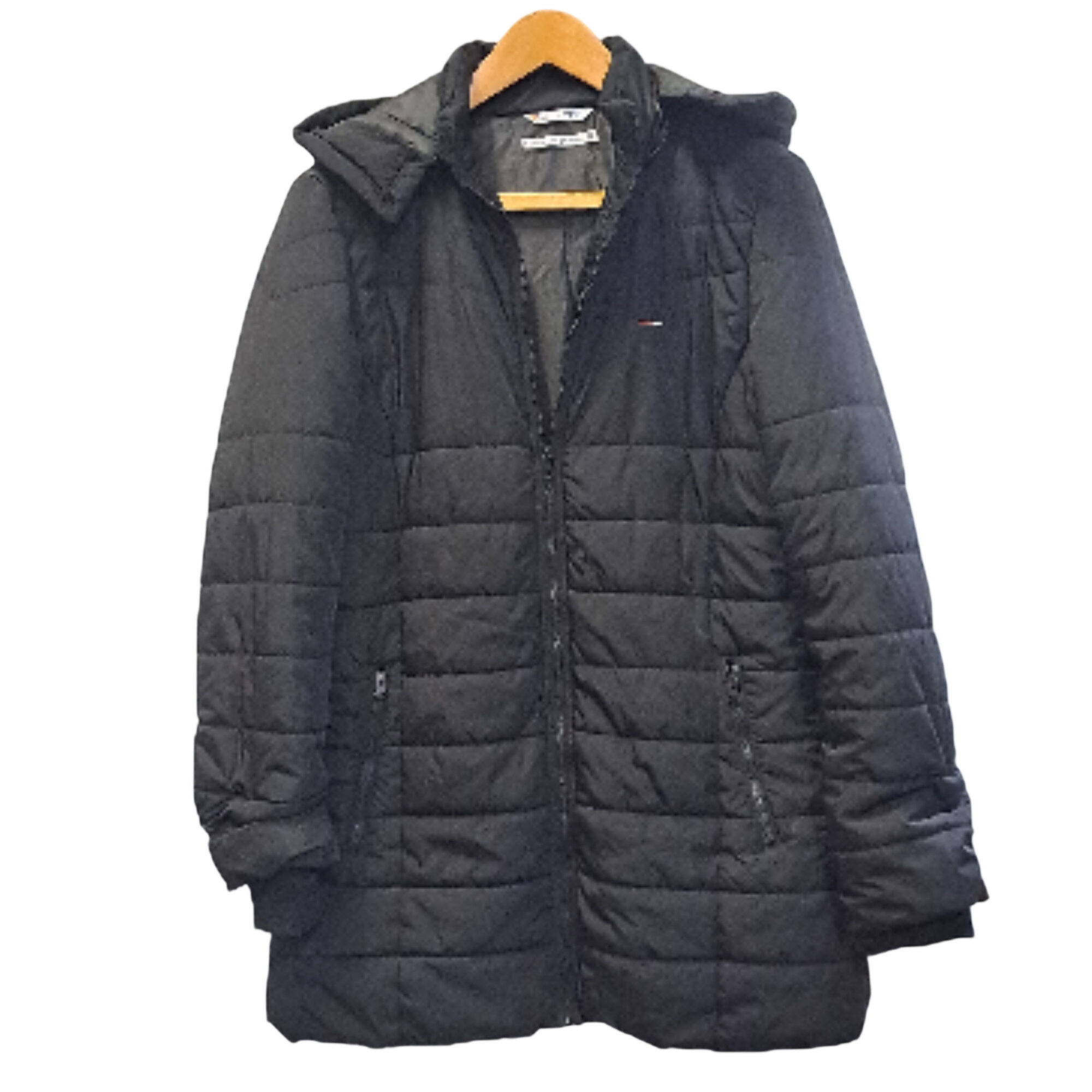 MANTEAU 3/4 Noir de femme style "Doudoune" Très bon état -  reconditionné disponible sur Label Emmaüs
