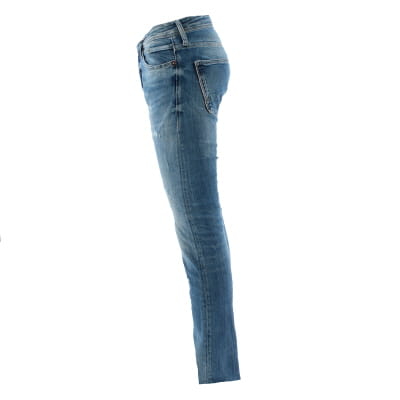 Jeans bleu effets délavé et déchiré - Homme - le temps des Cerises - Taille 40 - Photo 2
