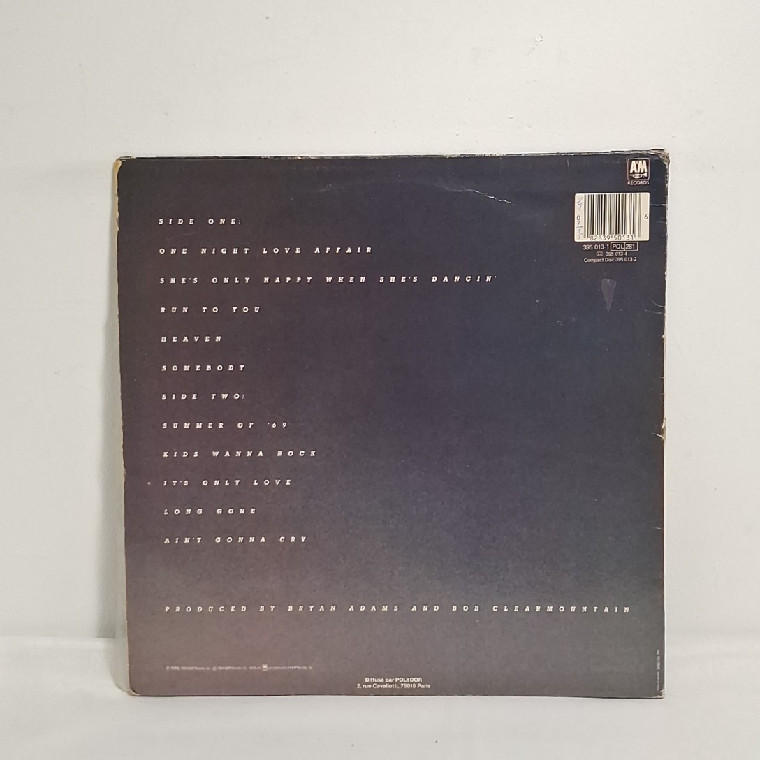 Album Bryan Adams " Reckless" en vinyle 33t État correct - Vue 3 - 