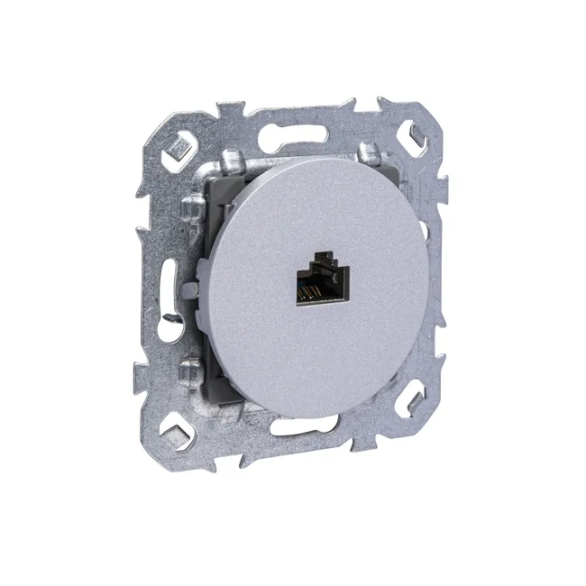 Prise rj45, à assembler, LEXMAN Lumia, silver - Photo 1