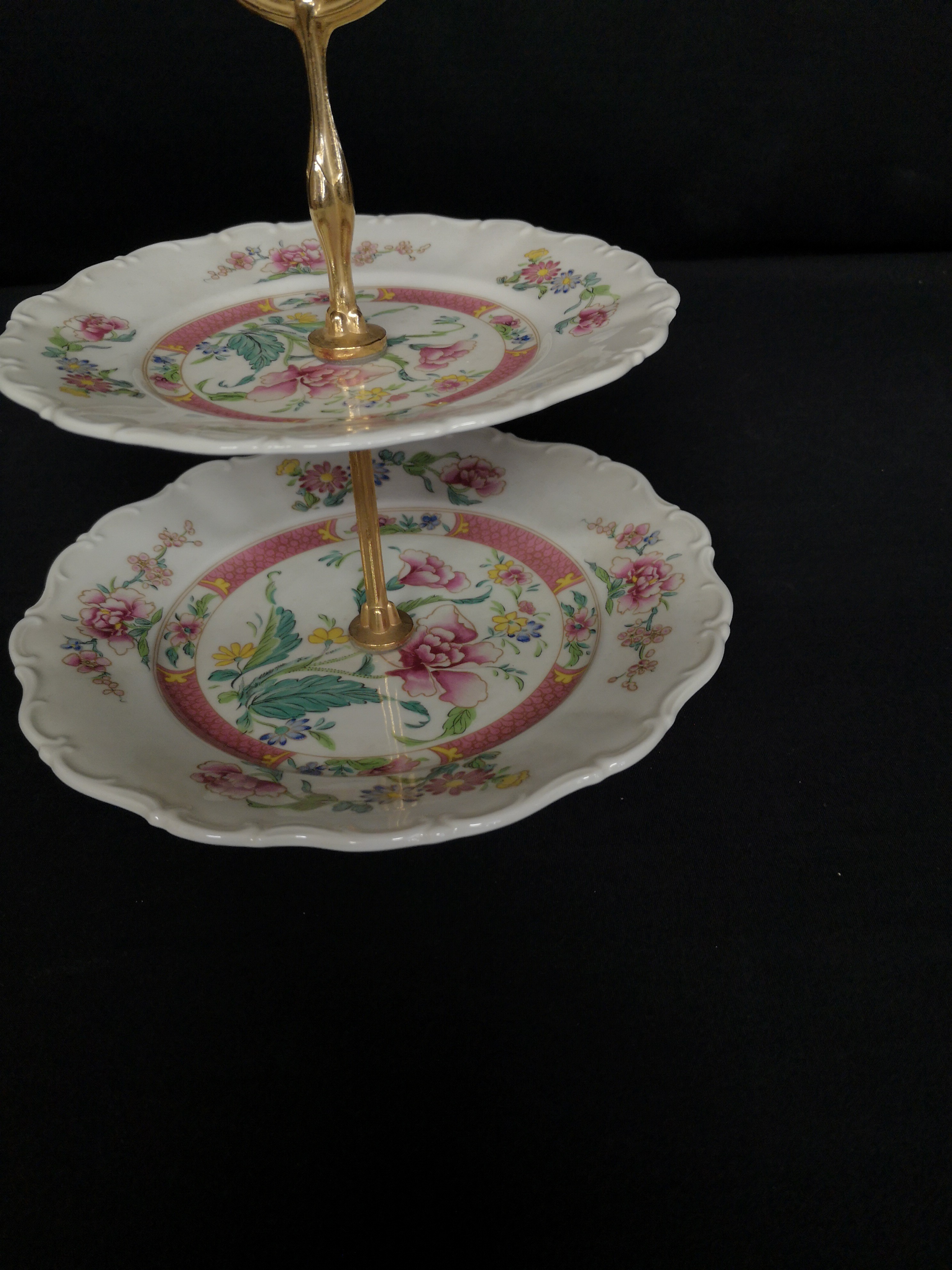 Présentoir à gateaux vintage en porcelaine - Photo 6