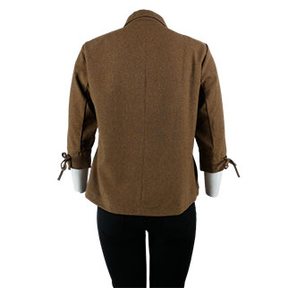 Veste marron manches trois-quarts - Femme - Bleu Bonheur - Taille 48 Très bon état - Vue 2 - 