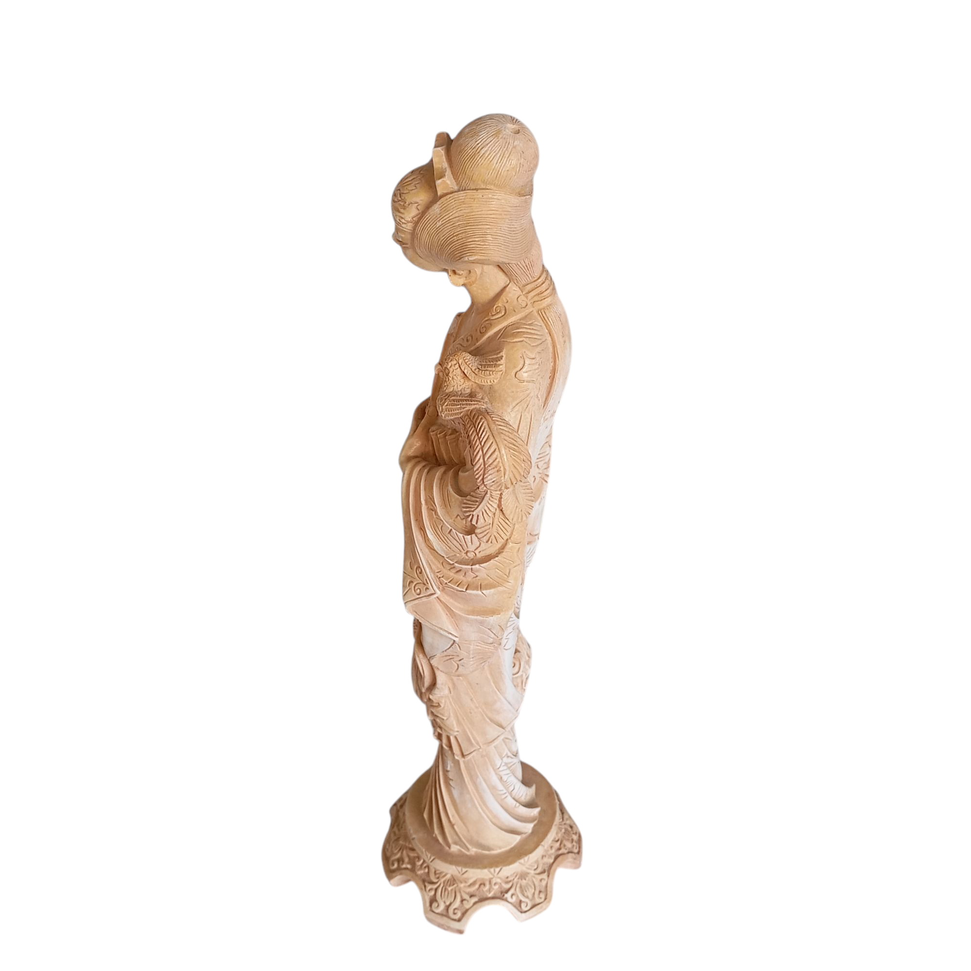 Statue de femme asiatique en résine - Photo 3