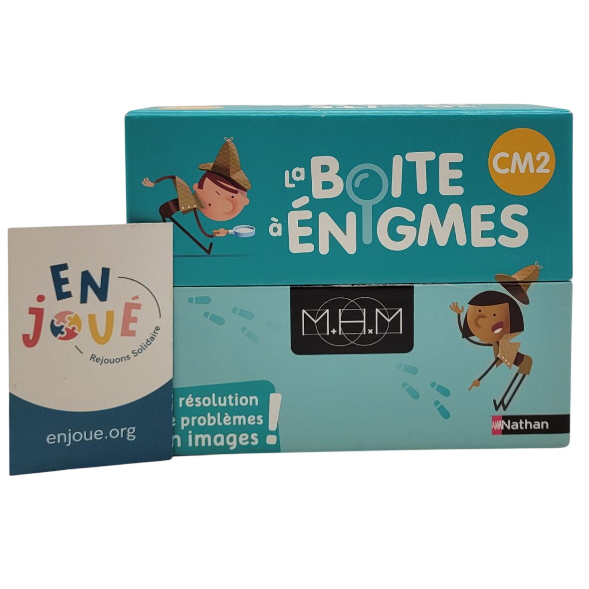 Acheter Jeu éducatif - La boite à énigmes CM2 - Nathan - Dès 10 ans. - 14,00 € Jeu éducatif - La boite à énigmes CM2 - Nathan - Dès 10 ans. - reconditionné disponible sur Label Emmaüs