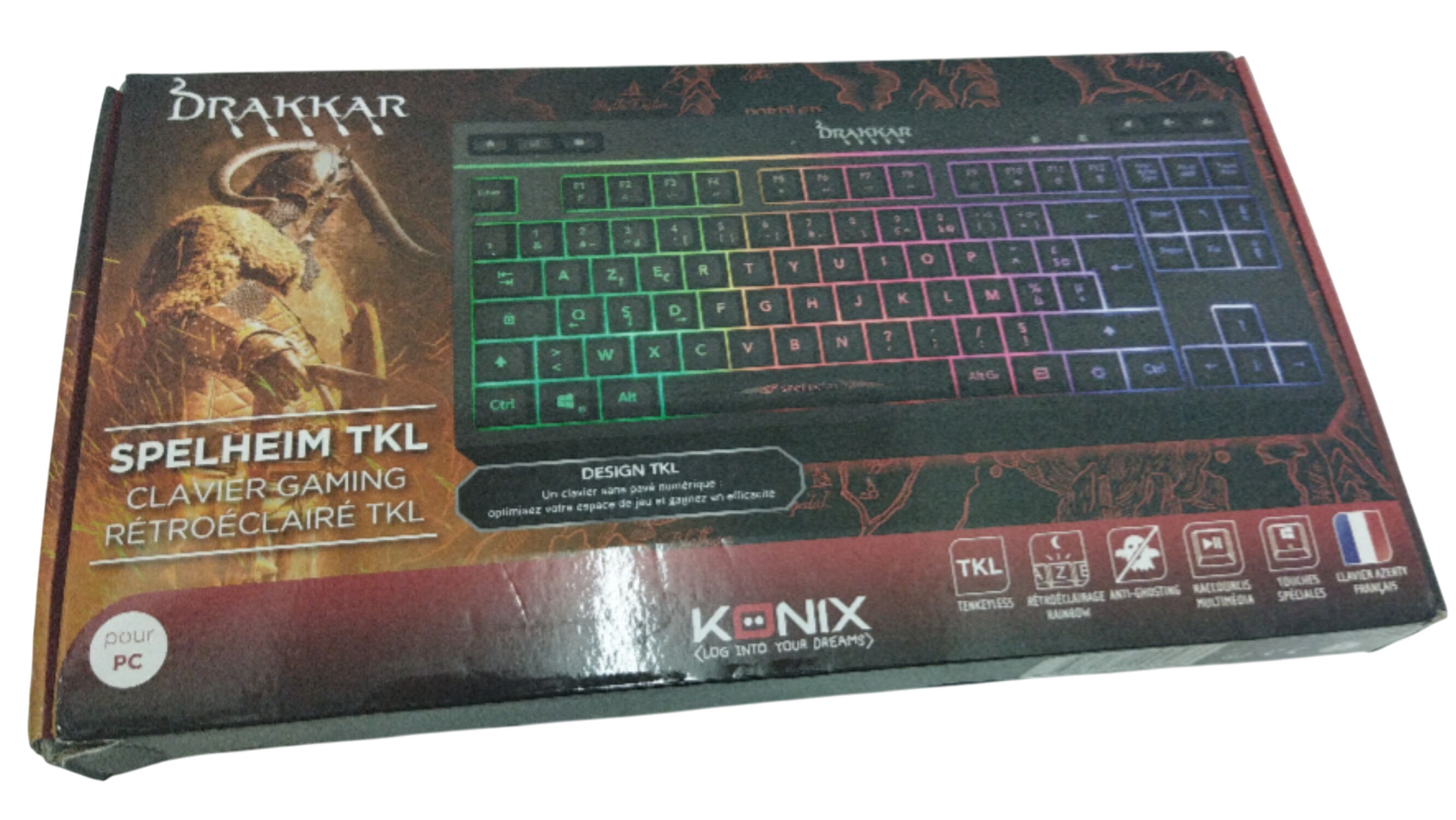 Clavier Gaming Rétroéclairé TKL Comme neuf -  reconditionné disponible sur Label Emmaüs