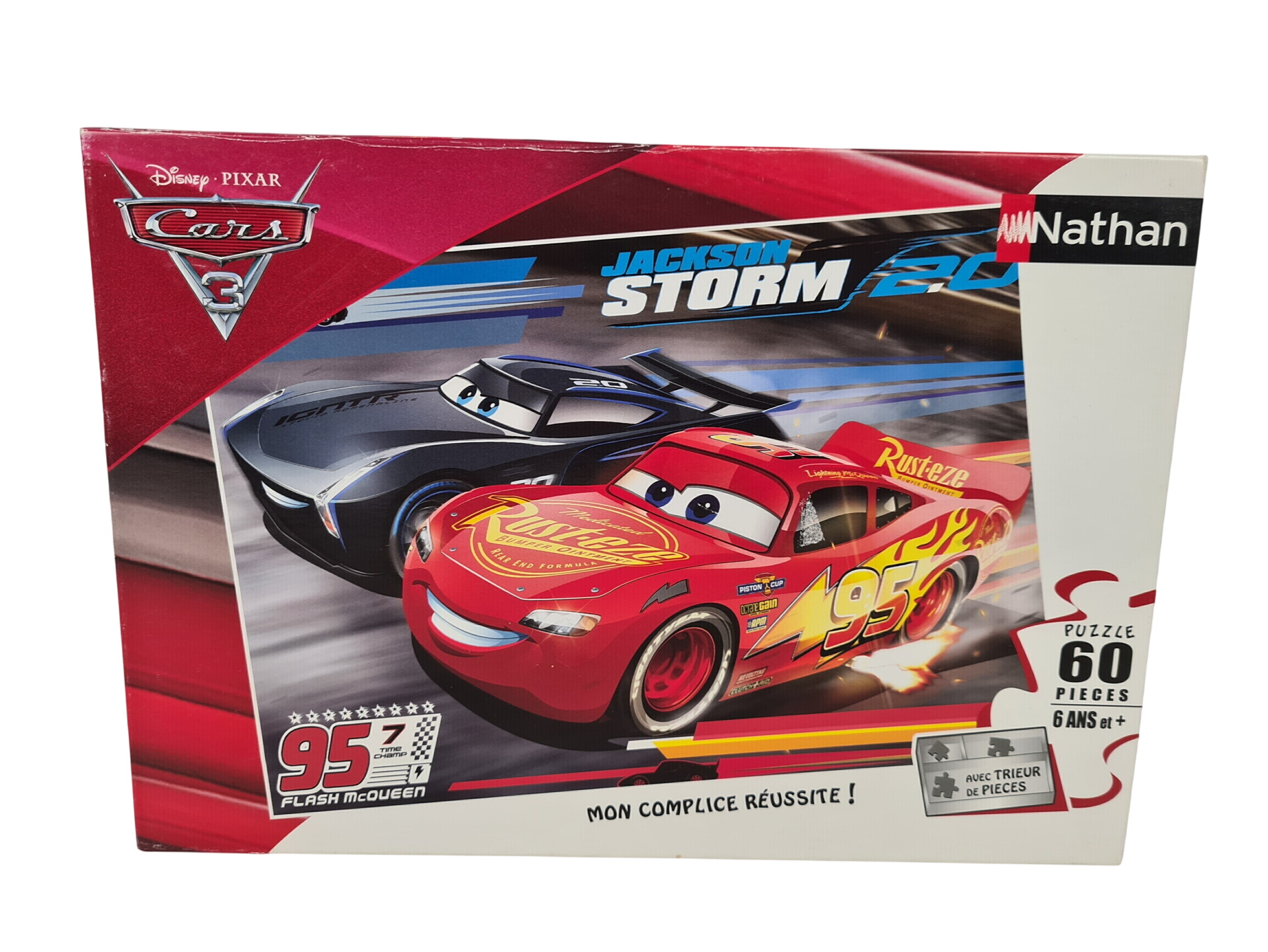 Puzzle 60 pièces - Jackson storm 20 - Disney Pixar cars - Nathan - 6 ans+ - Photo 0