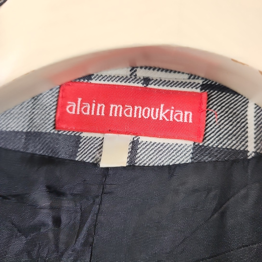 Alain Manoukian - Veste multi couleur à carreaux en laine - Taille 38/40 (estimée)  - Vue 4 - 