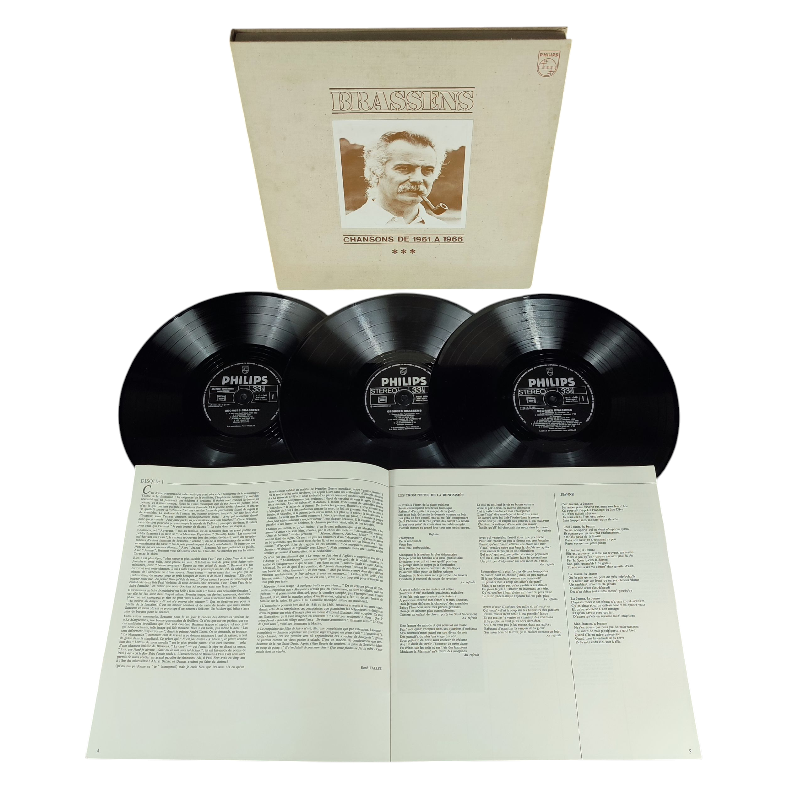 Voir photo 6 de 4 coffrets disques vinyles BRASSENS 1952 à 1976 4 coffrets disques vinyles BRASSENS 1952 à 1976 État correct - Vue 6 -