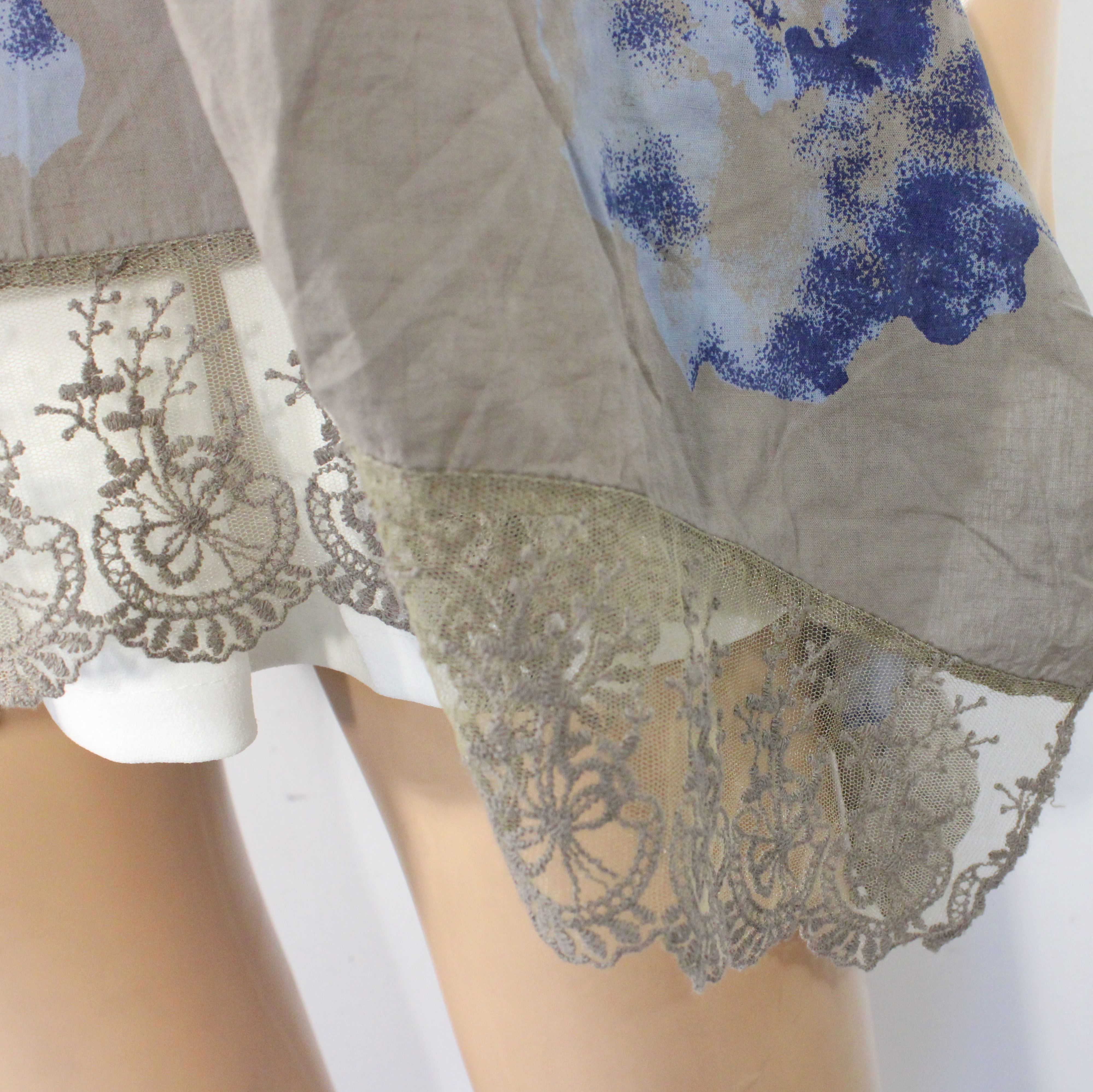 Tunique Femme Taupe & Fleurie Taille Estimée L - Photo 3