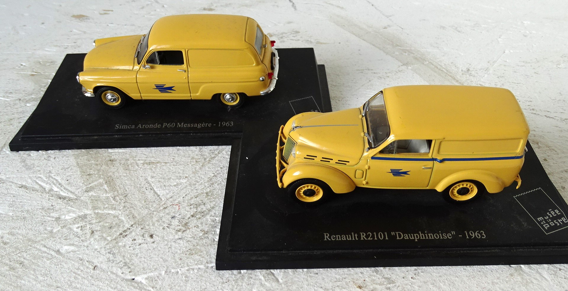 Lot de 5 voitures miniatures 1/43, 1963 - Musée de la Poste Très bon état - Vue 6 - 