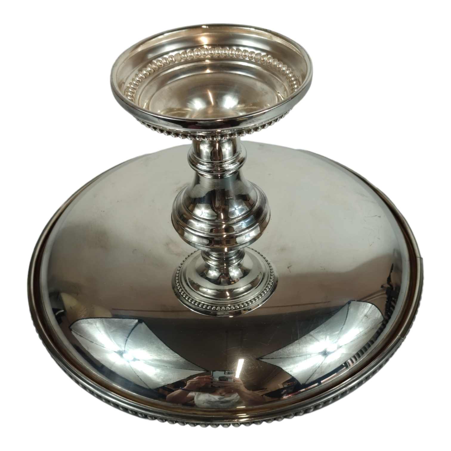 Compotier en métal argenté - poinçon MD II et poinçon 25 Bon état - Vue 4 - 