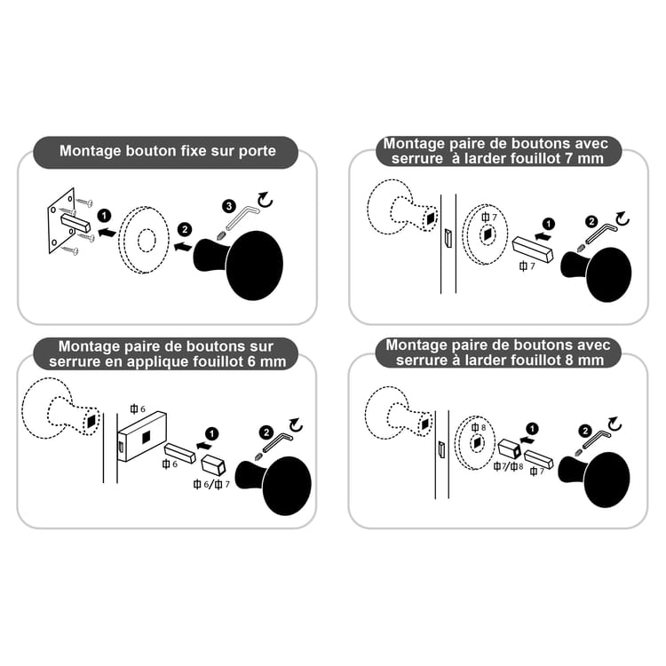 1 bouton sur rosace carré LINEA BERTOMANI sans trou laiton brossé - Photo 3