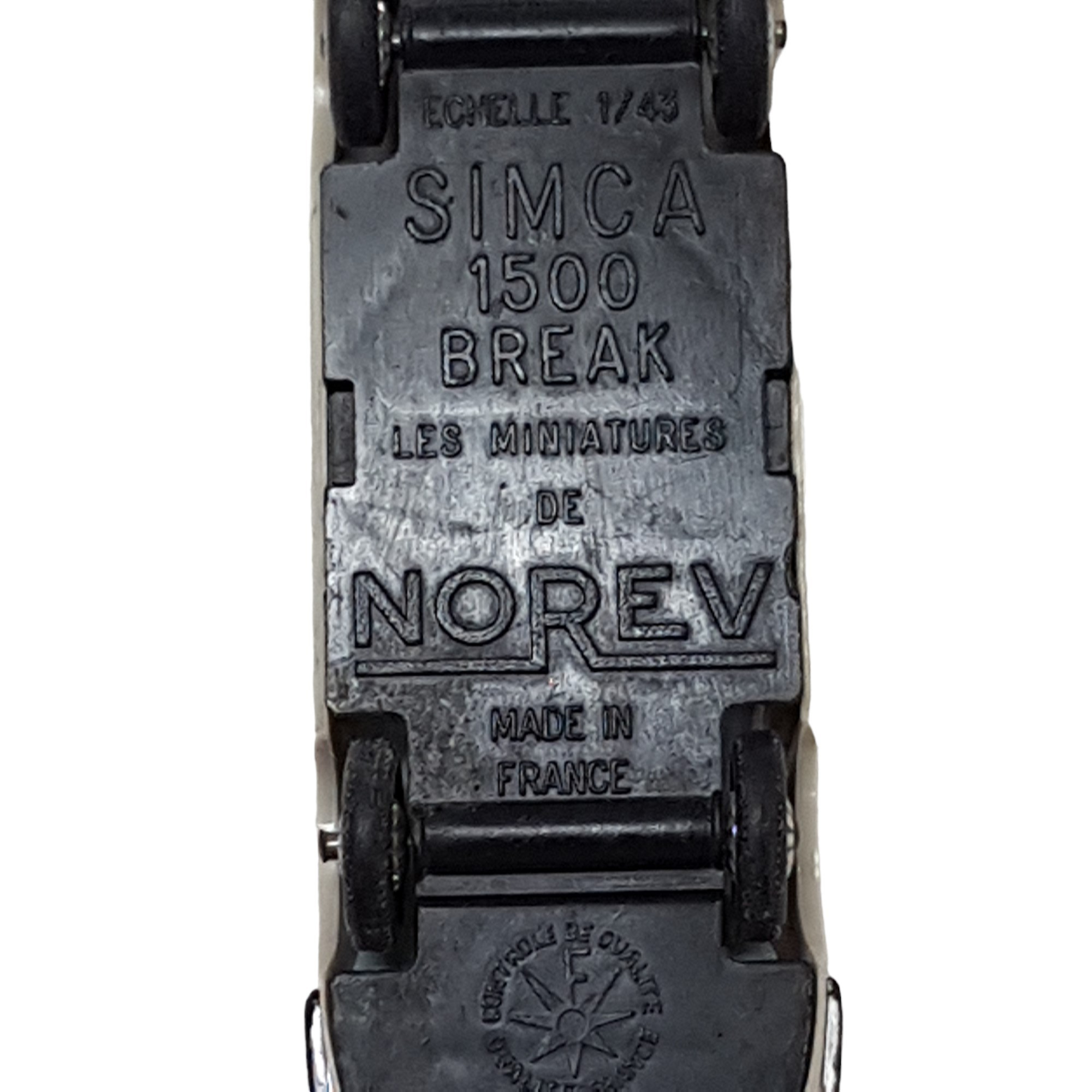 Voiture Simca 1500 Break Norev n° 86 gris clair vintage État correct - Vue 3 - 