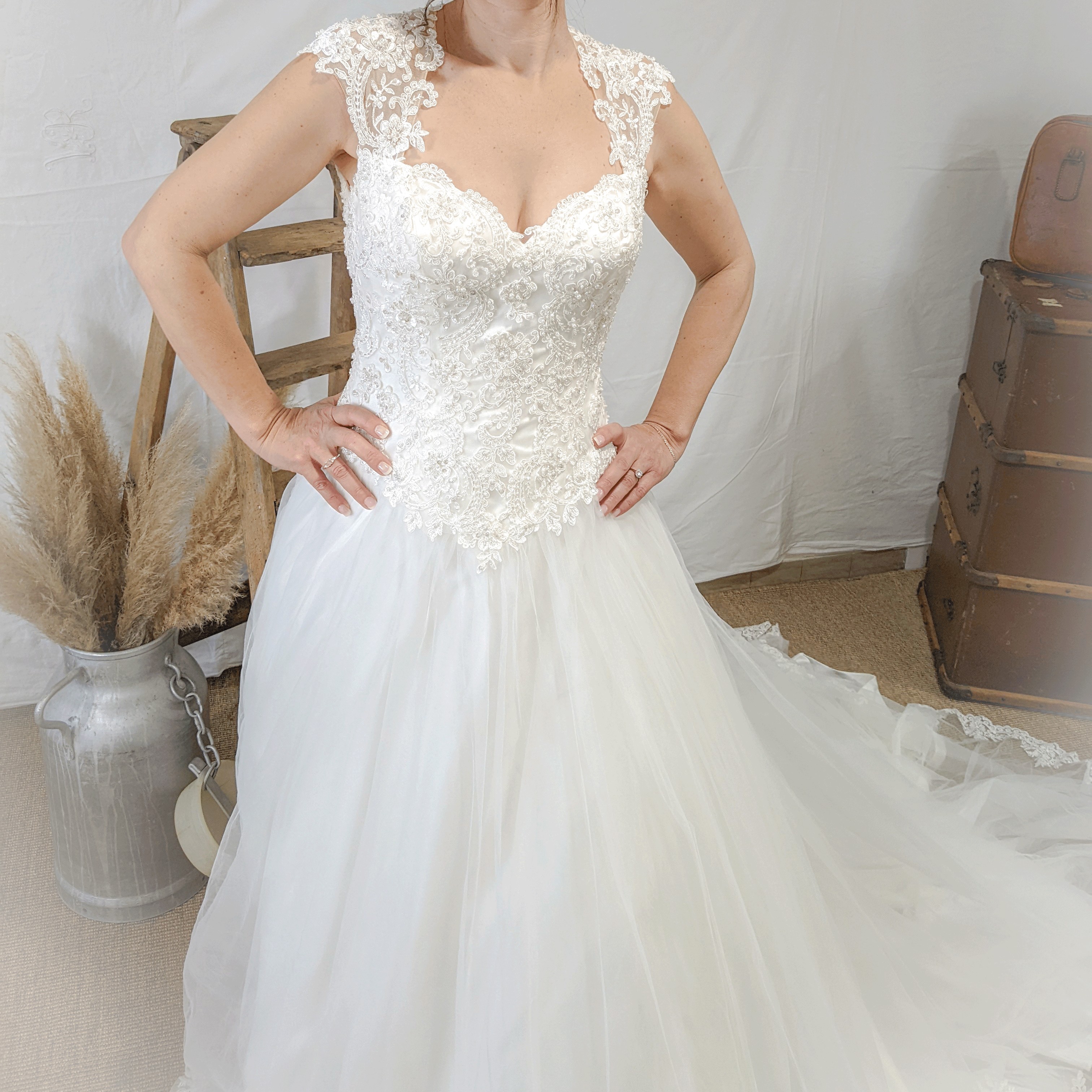 Robe de mariée - Sincerity style bohème Très bon état - Vue 6 - 