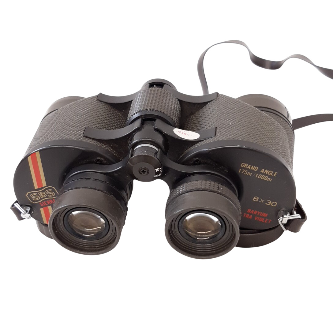 Jumelles sbs 8x30 grand angle 175m/1000m made in japon État correct -  reconditionné disponible sur Label Emmaüs