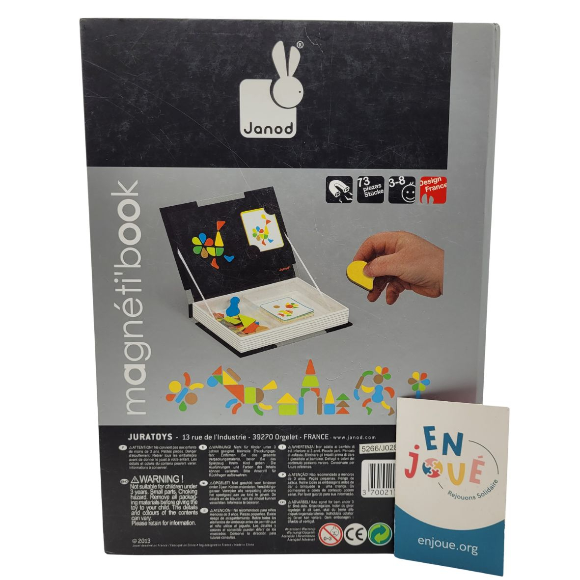 Jeu éducatiff - Magneti'Book Moduloform -Janod - Dès 3 ans. Bon état - Vue 4 - 
