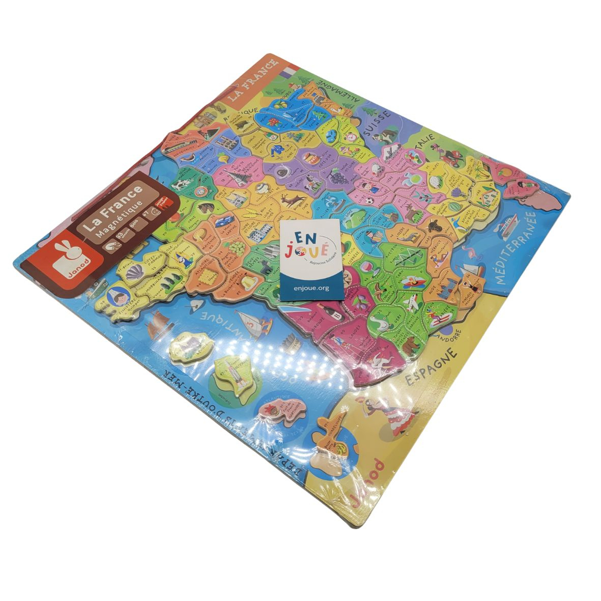 Voir photo 2 de Jeu éducatif - La France de France en 93 magnets ! - Janod - À partir de 7 ans. Jeu éducatif - La France de France en 93 magnets ! - Janod - À partir de 7 ans. Comme neuf - Vue 2 -