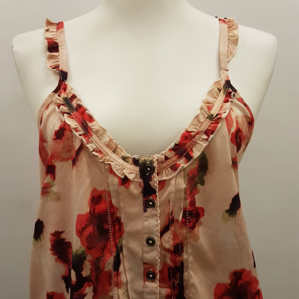 Top à bretelles rose à fleurs - LA REDOUTE - Taille 44 - Photo 4