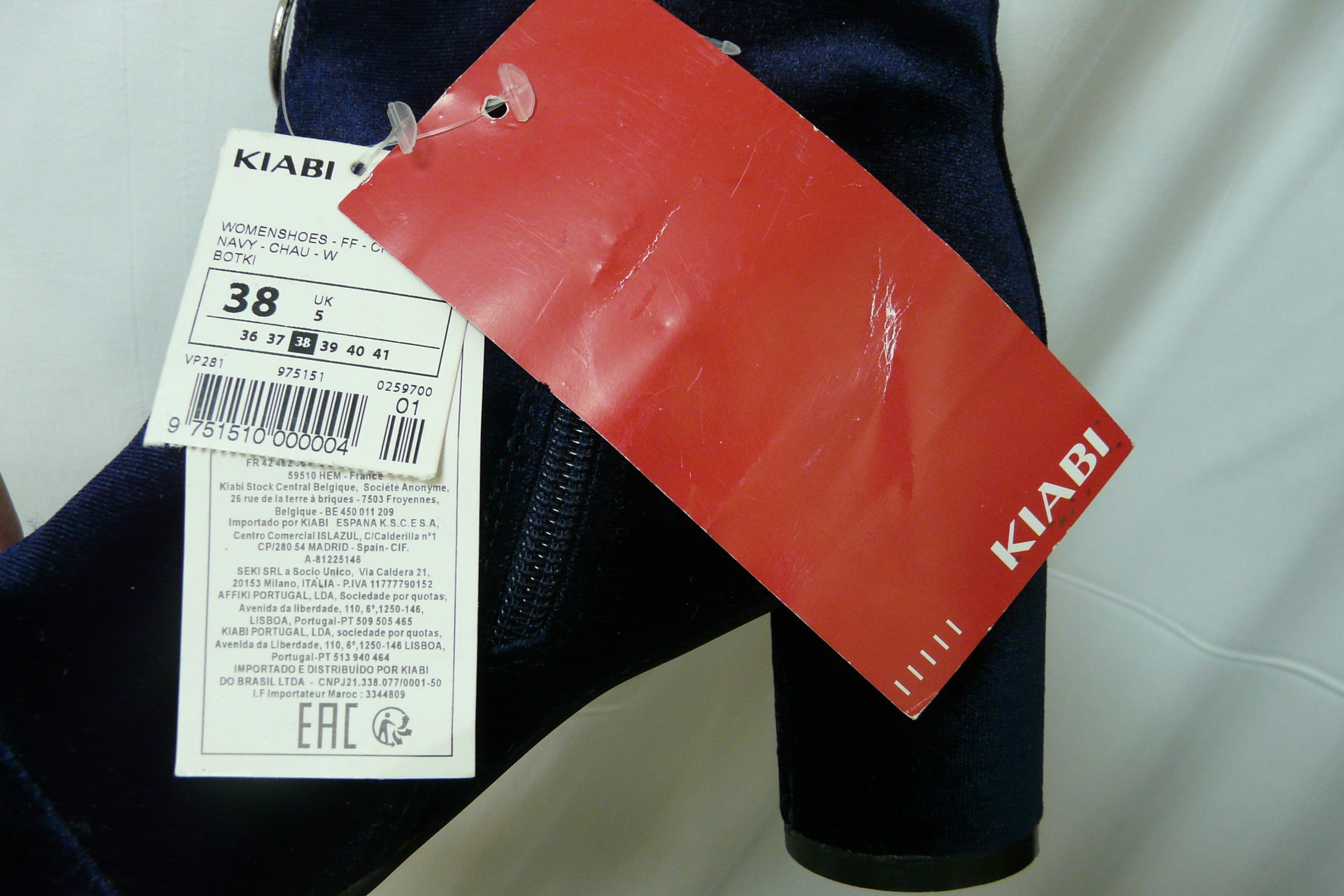 C73 - Bottines en velours - Kiabi - Pointure 38 - Photo 7