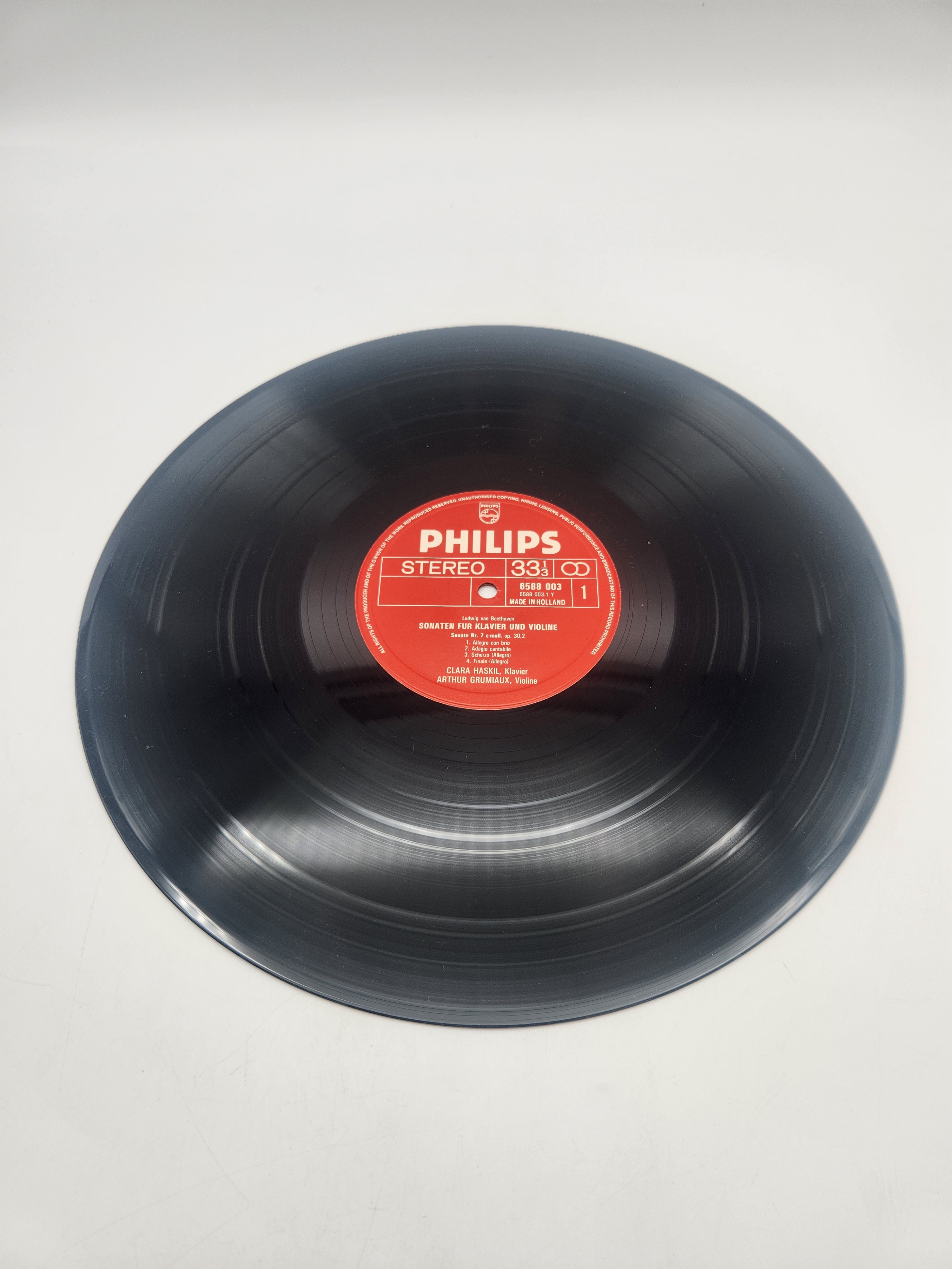4 Vinyles 33 Tours - Sämtliche Sonaten für Klavier und Violine, composé par Ludwig van Beethoven Très bon état - Vue 25 - 