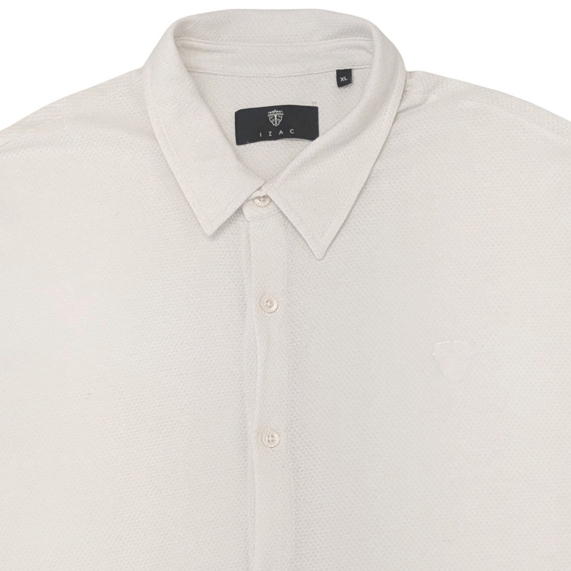 Chemise Izac T XL en maille piqué de coton blanc - Photo 1