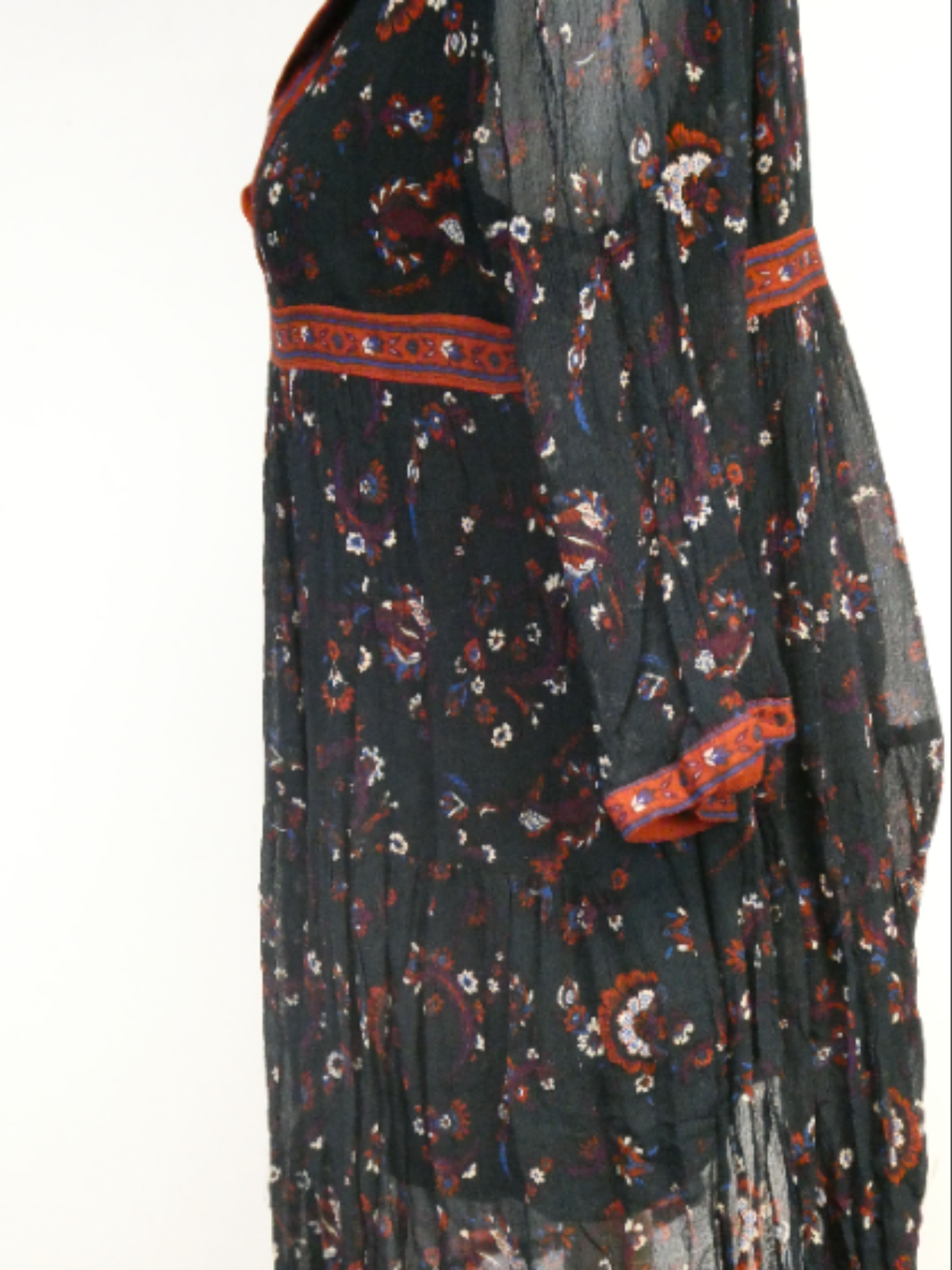Ba&sh - Robe verte motif fleurs multicolores - T2 - Photo 5