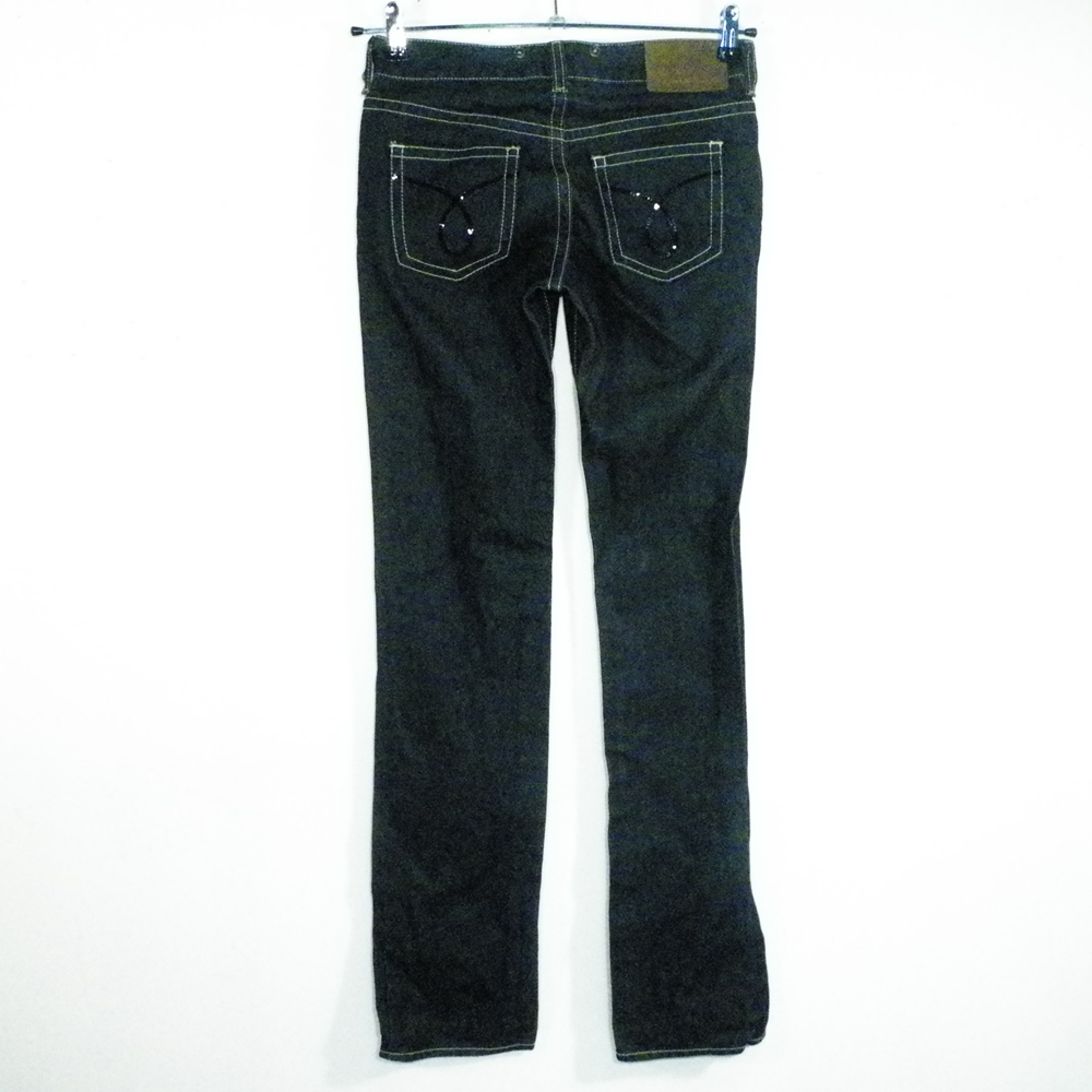 Jean's Femme Noir CALVIN KLEIN Taille Estimée 36. Bon état - Vue 2 - 