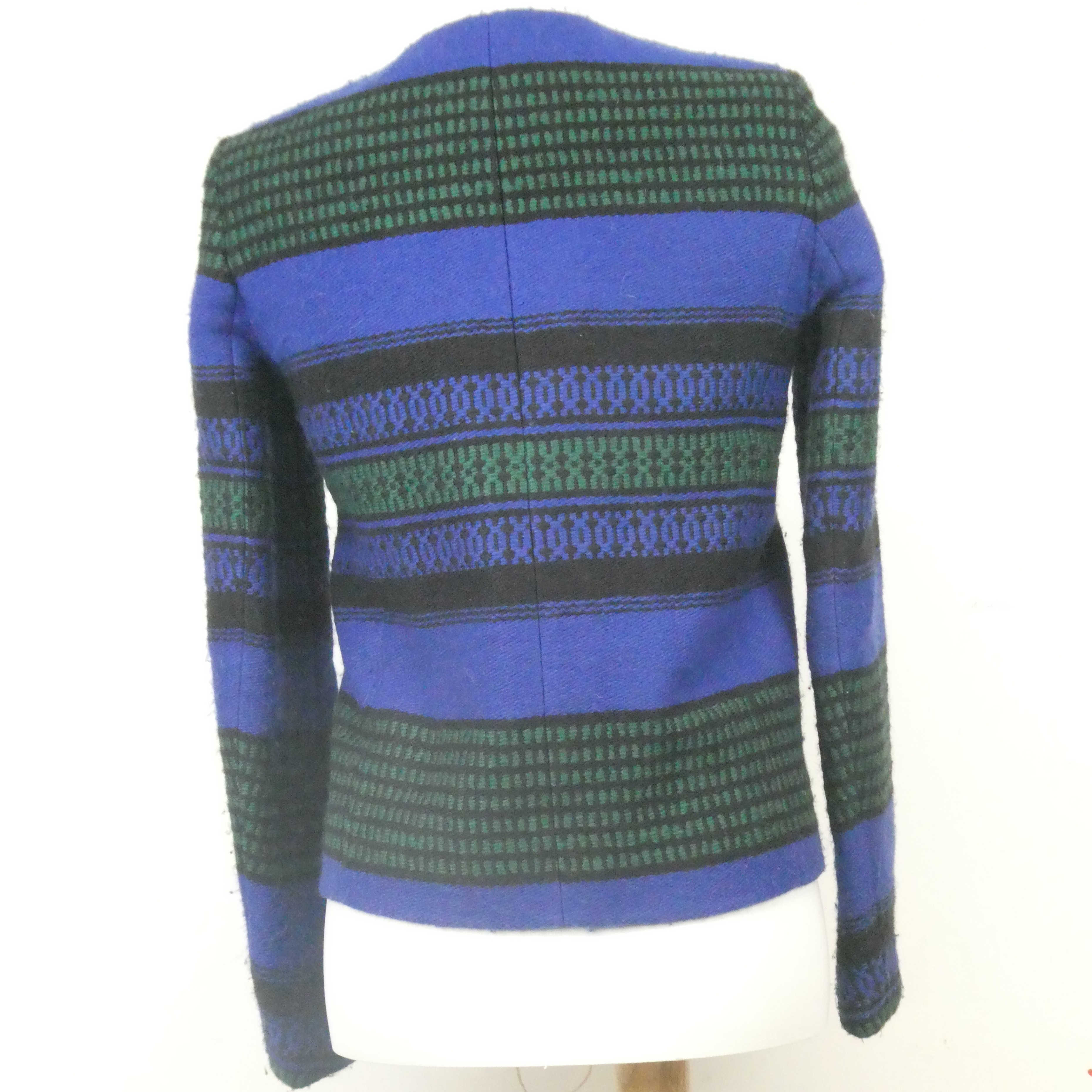 Maje Veste modèle Starshine couleur bleu vert et noir - Taille 34(noté 36) - Photo 4