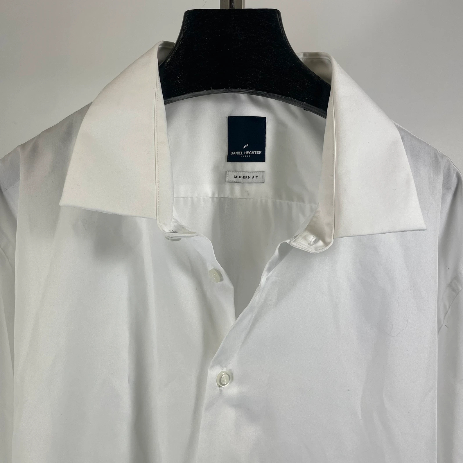 Chemise blanche regular, classique Élégante, Daniel Hechter, Taille 48 XL Comme neuf - Vue 3 - 