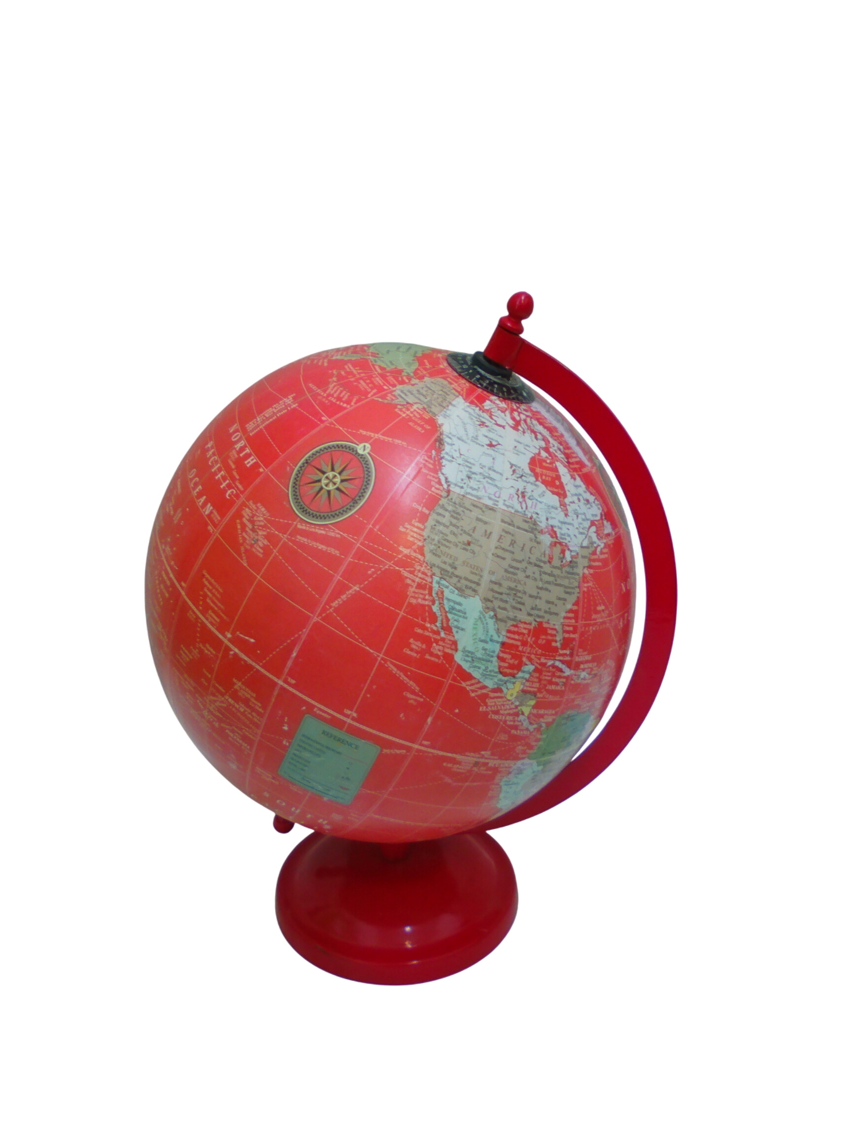 Globe terrestre rouge - Photo 0